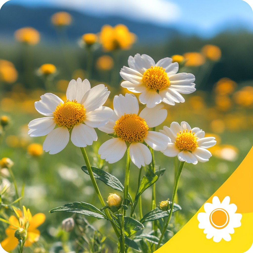 Flower, Petal, Yellow, Plants, Roman chamomile, Flowering plant, Pollen, Daisy family, Wildflower, Herbaceous plant, Chamomile, German chamomile, Pedicel, Oxeye daisy, Marguerite daisy, Feverfew, Tanacetum, Bellis, Common daisy, Forb