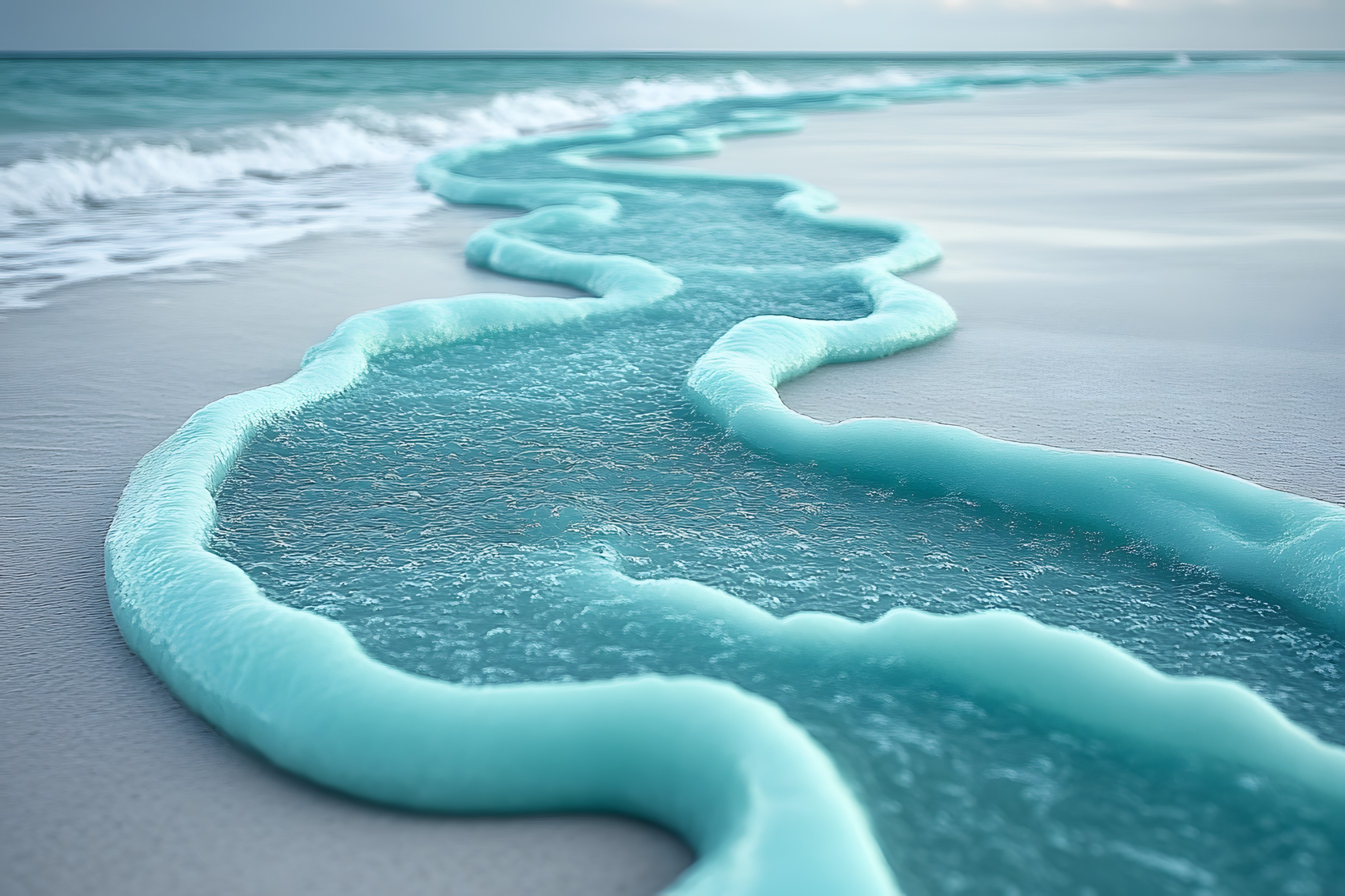 Blue, Fluid, Liquid, Sea, Ocean, Coast, Wave, Wind wave, Beach, Sand, Shoal