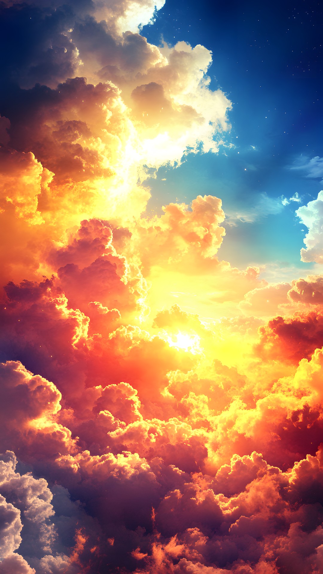 Cloud, Sky, Blue, Daytime, Orange, Cumulus, Afterglow, Meteorological phenomenon, Sunlight, Sunrise, Dusk, Sunset, Evening, Red sky at morning, Heat, Dawn