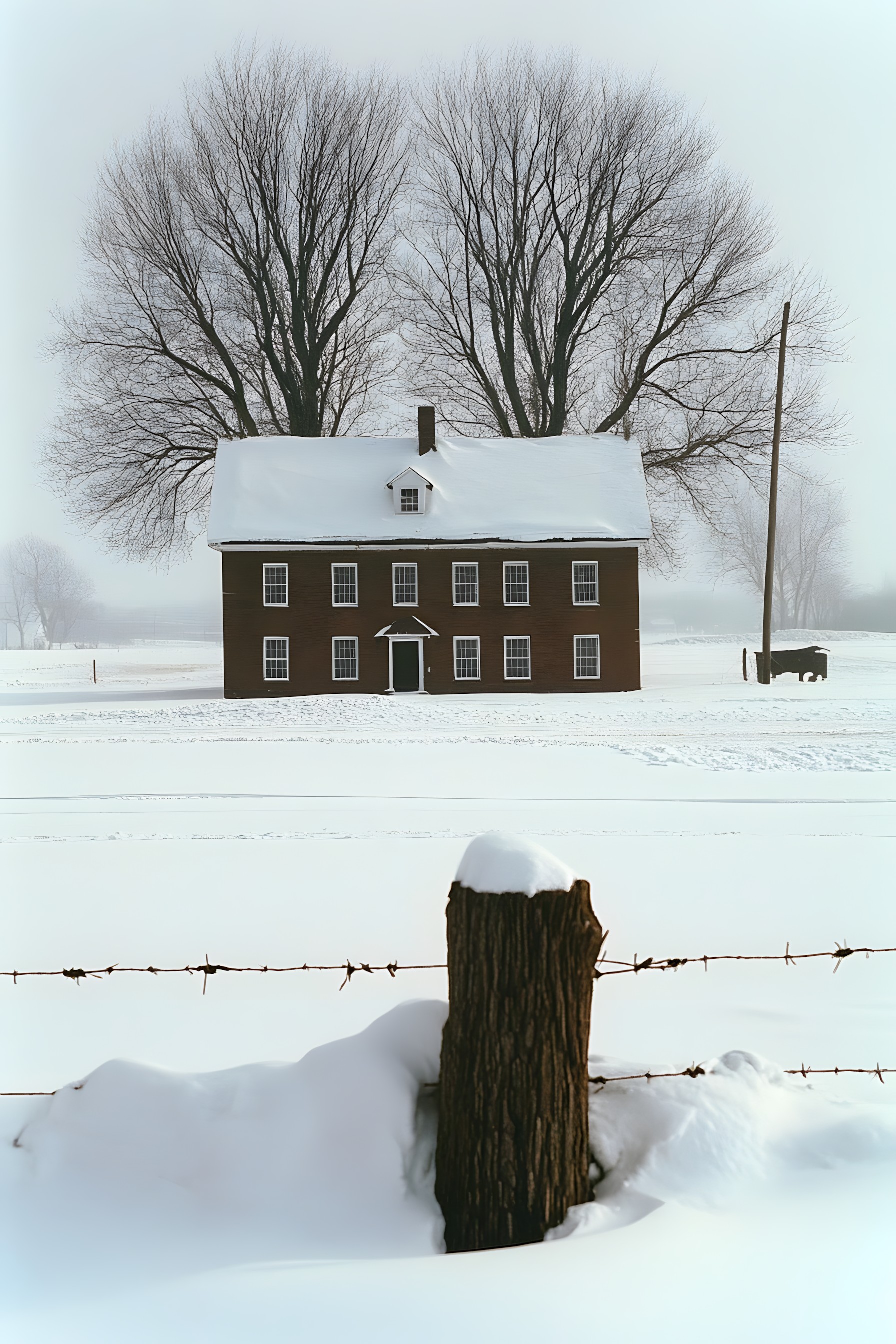 Snow, Winter, House, Home, Freezing, Cottage, Precipitation, Sugar shack, Winter storm, Ice, Frost