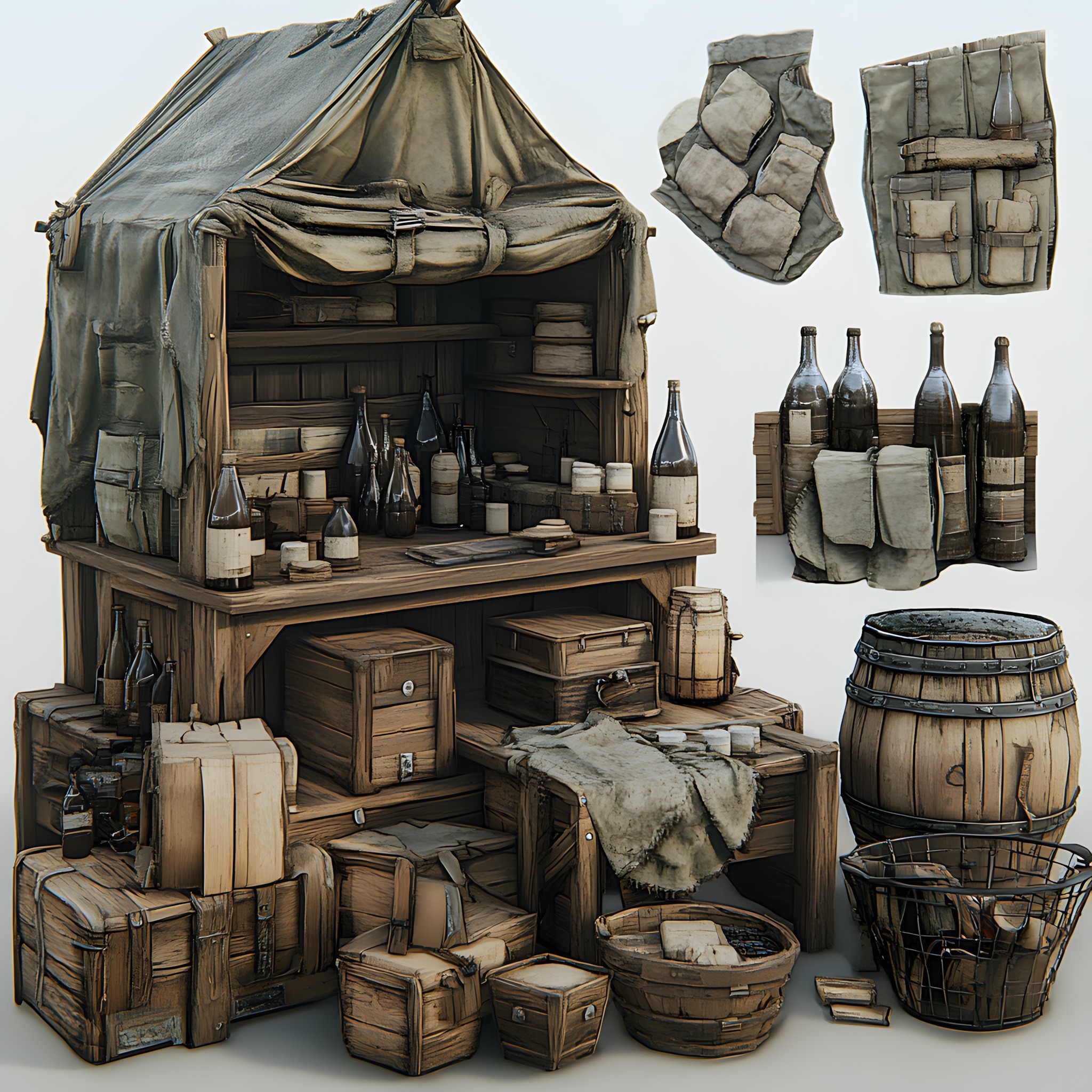 Barrel, Lumber, Crate, Animation, Plank, Keg