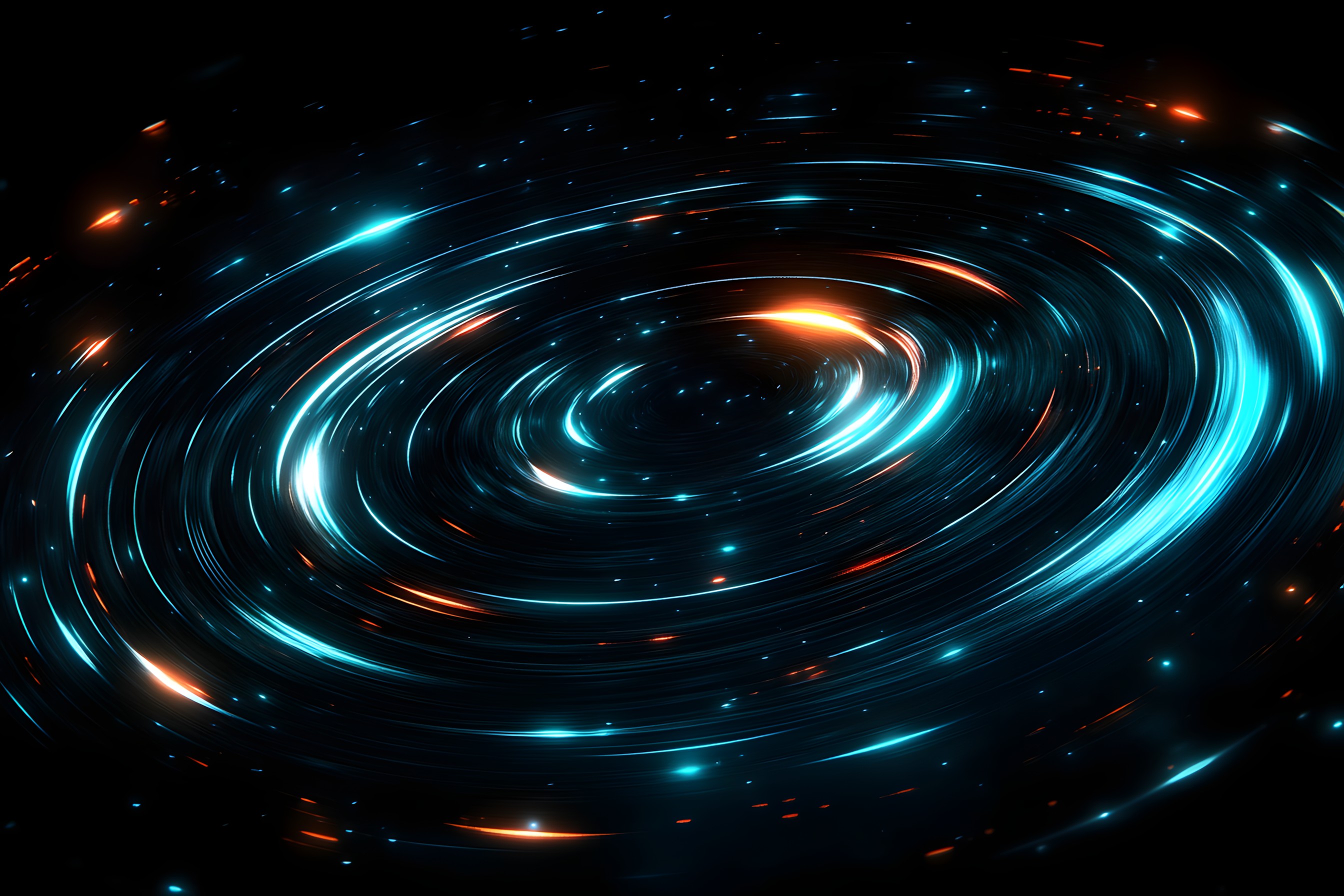 Blue, Night, Astronomical object, Outer space, Universe, Spiral, Graphics, Galaxy, Astronomy, Science, Vortex, Star