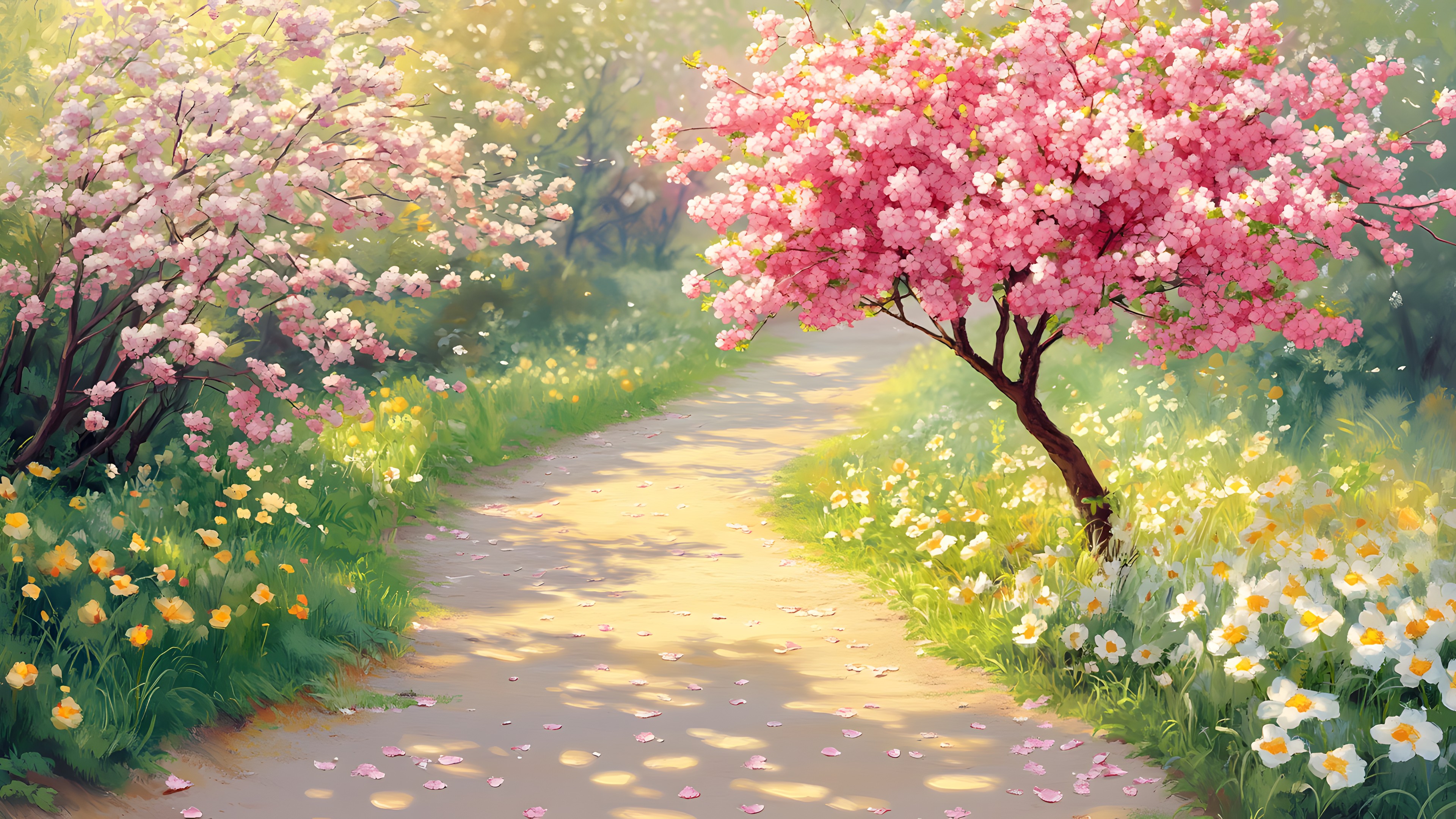 Flower, Petal, Pink, Spring, Garden, Blossom, Wildflower, Watercolor painting, Apples, Prunus, Geraniums