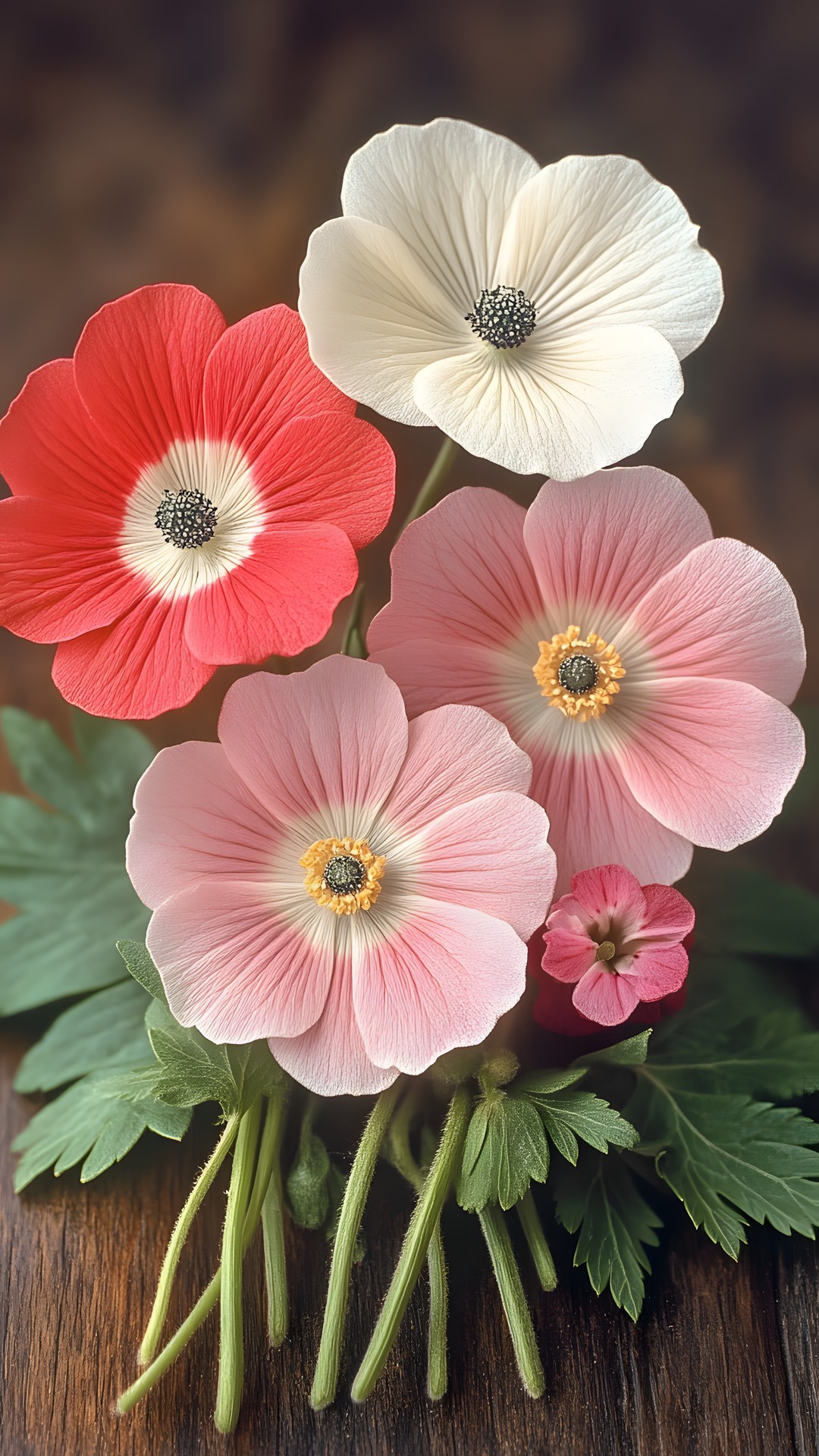 Flower, Petal, Red, Yellow, Pink, Close-up, Flowering plant, Pollen, Macro photography, Wildflower, Plant stem, Herbaceous plant, Pedicel, Blossom, Poppies, Perennial plant, Malvales, Hollyhocks, Anemone, Floristry