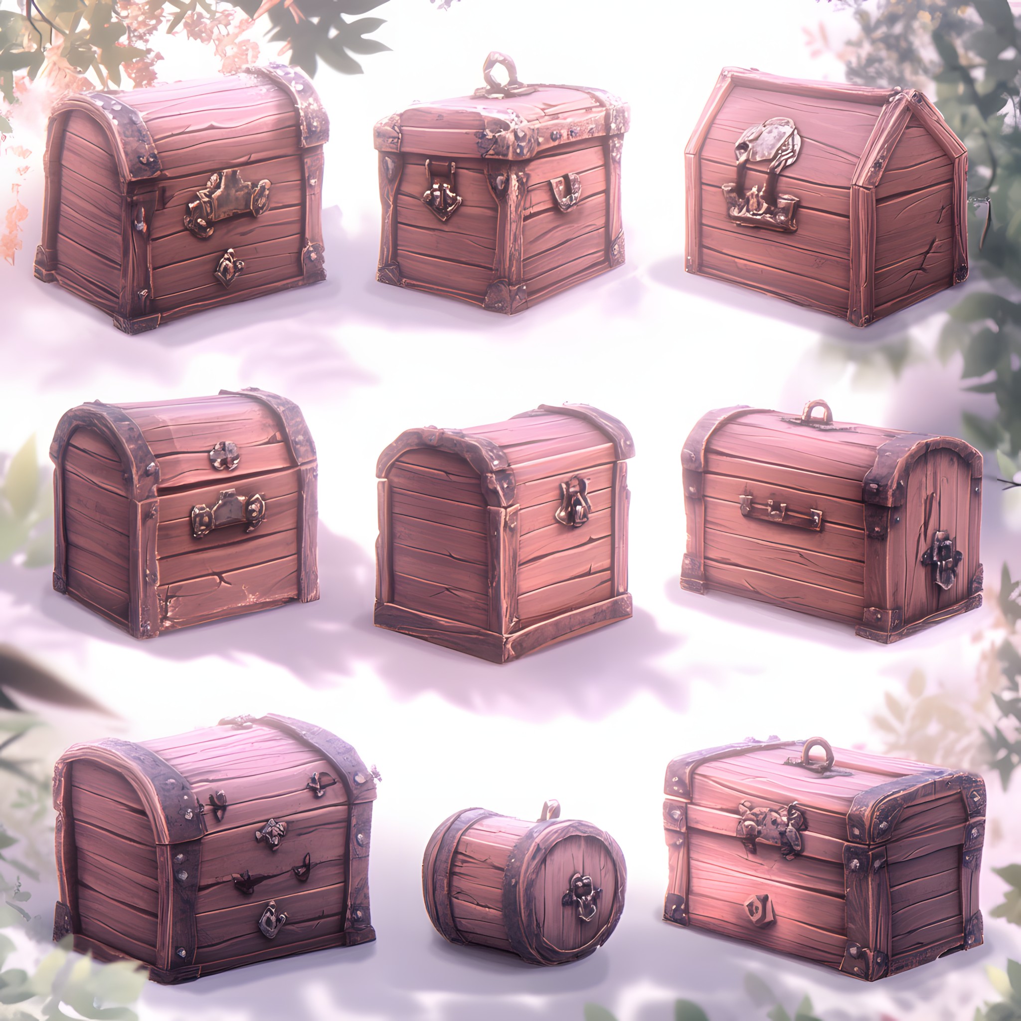 Treasure, Trunk, Chest, Crate, Animation