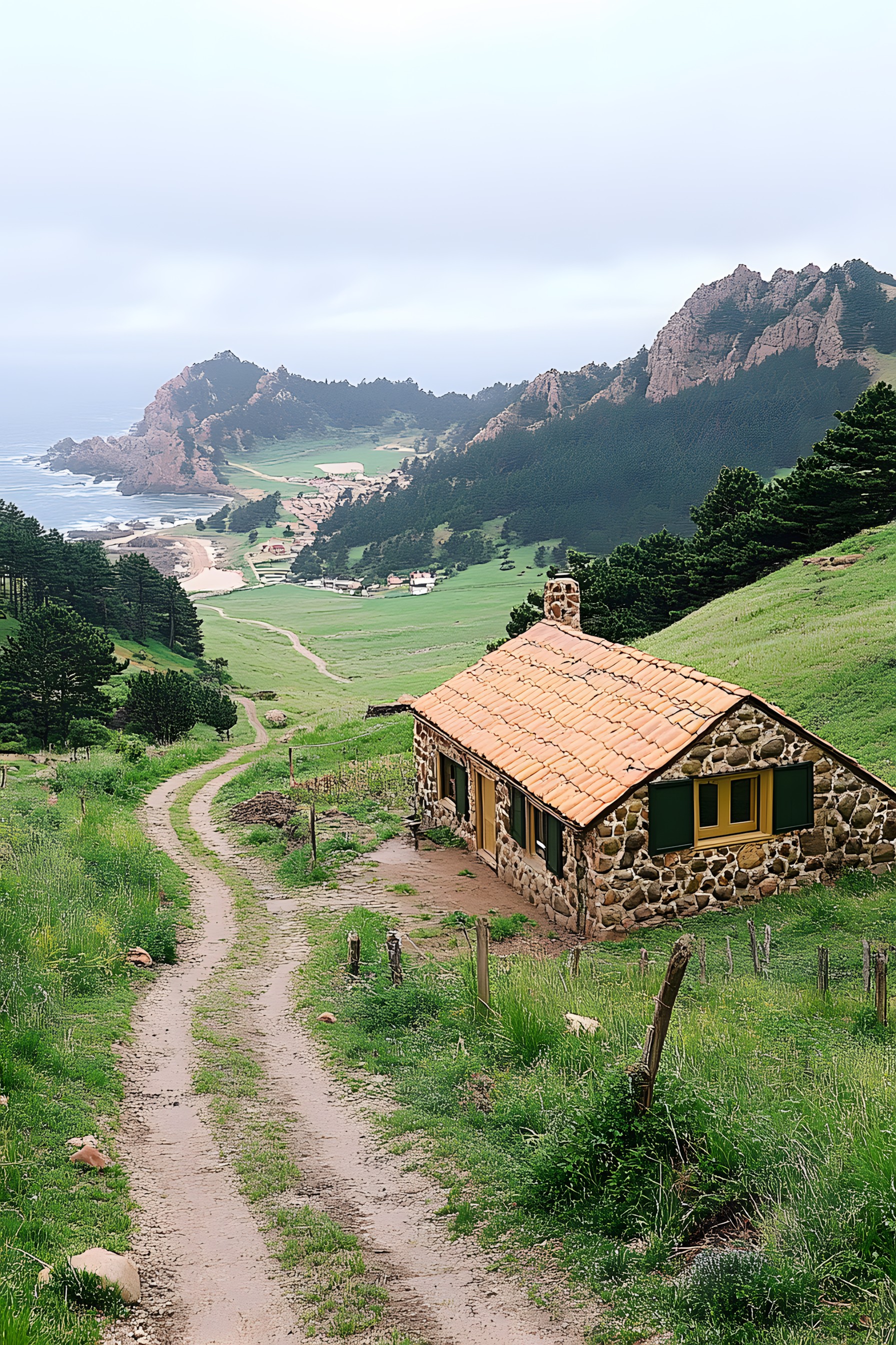 Grass, Plants, Rural area, Hill, Cottage, House, Highland, Grassland, Land lot, Hill station, Village, Hut, Slope, Meadow, Pasture, Farmhouse, Valley, Croft, Ranch, Shed