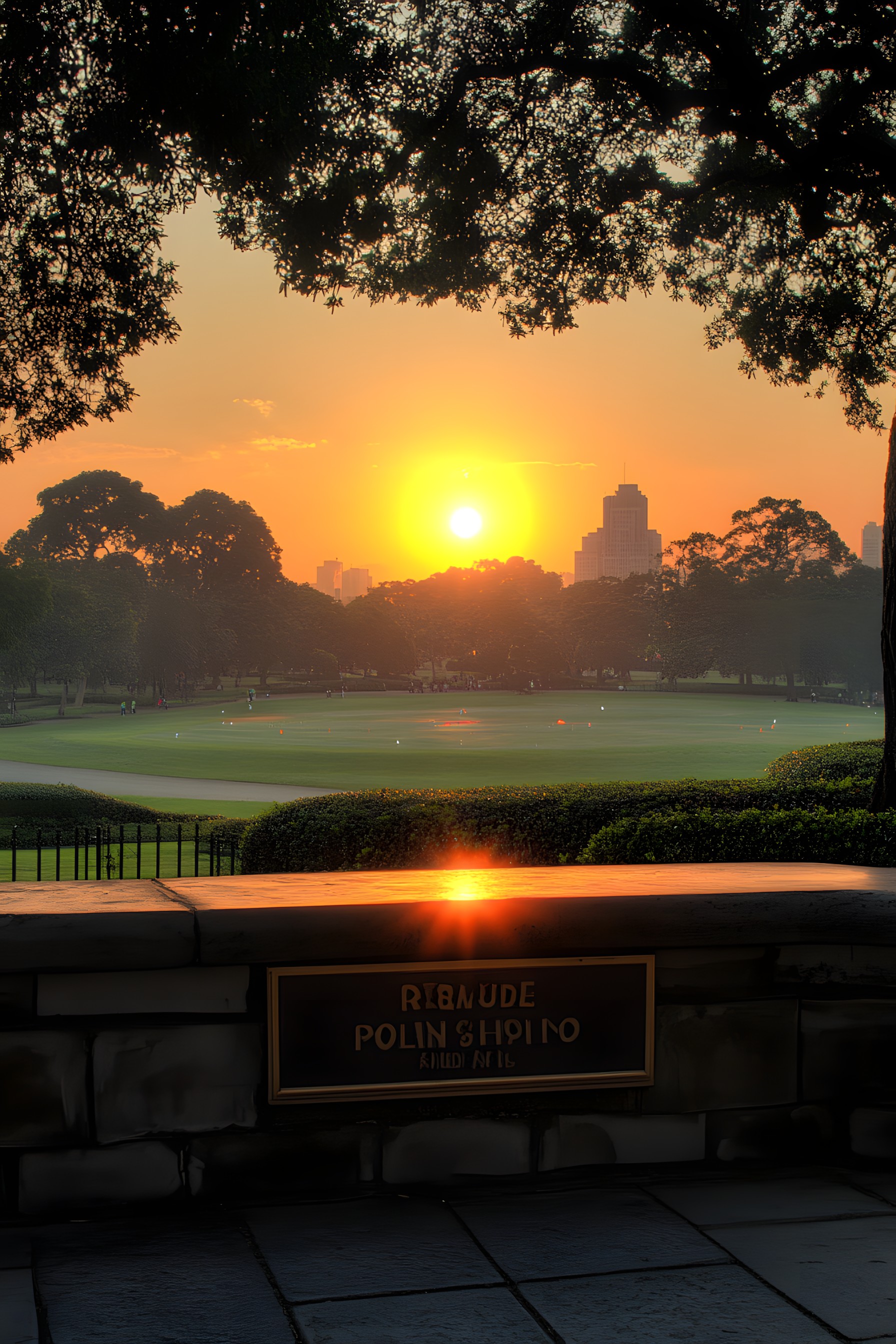 Dusk, Sunset, Sunrise, Afterglow, Orange, Evening, Morning, Sunlight, Red sky at morning, Backlighting, Heat, Park, Dawn, Sun, Astronomical object, Lens flare