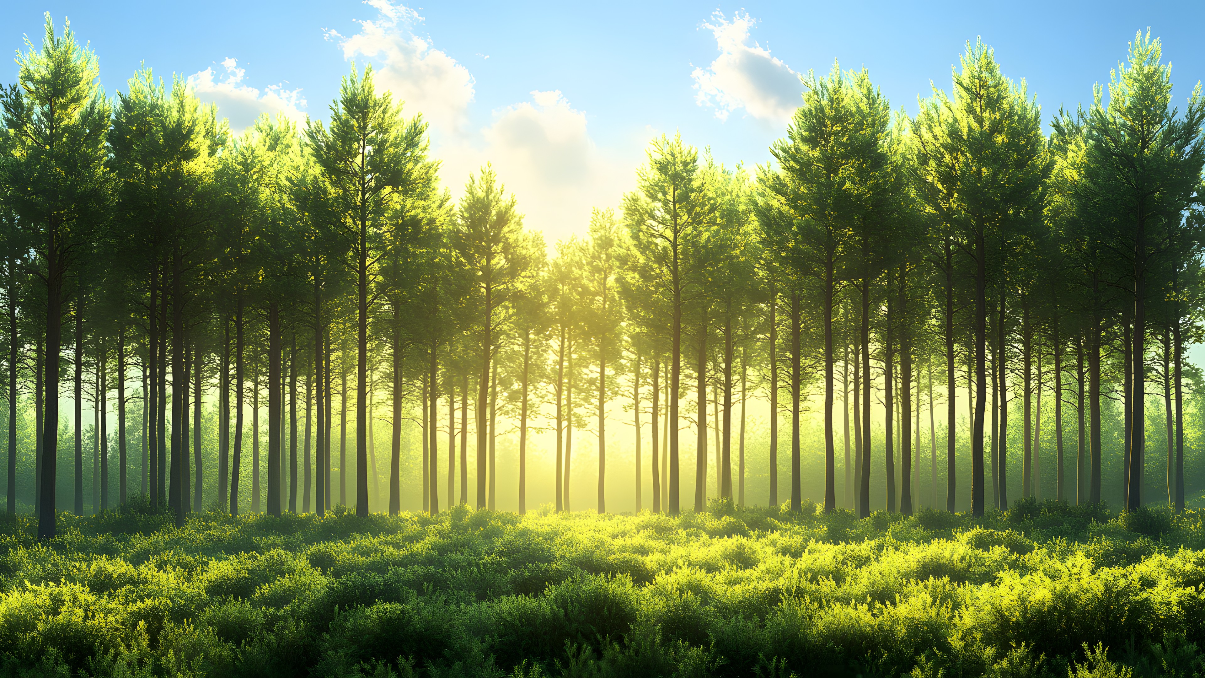 Nature, Natural landscape, Forest, Grove, Plantation, Woody plant, Northern hardwood forest, Sunlight, Temperate broadleaf and mixed forest, Spruce-fir forests, Woodland, Tropical and subtropical coniferous forests, Old-growth forest, Jungle, Conifers, Valdivian temperate rain forest, Rainforest, Pine family, Agriculture, Cupressaceae