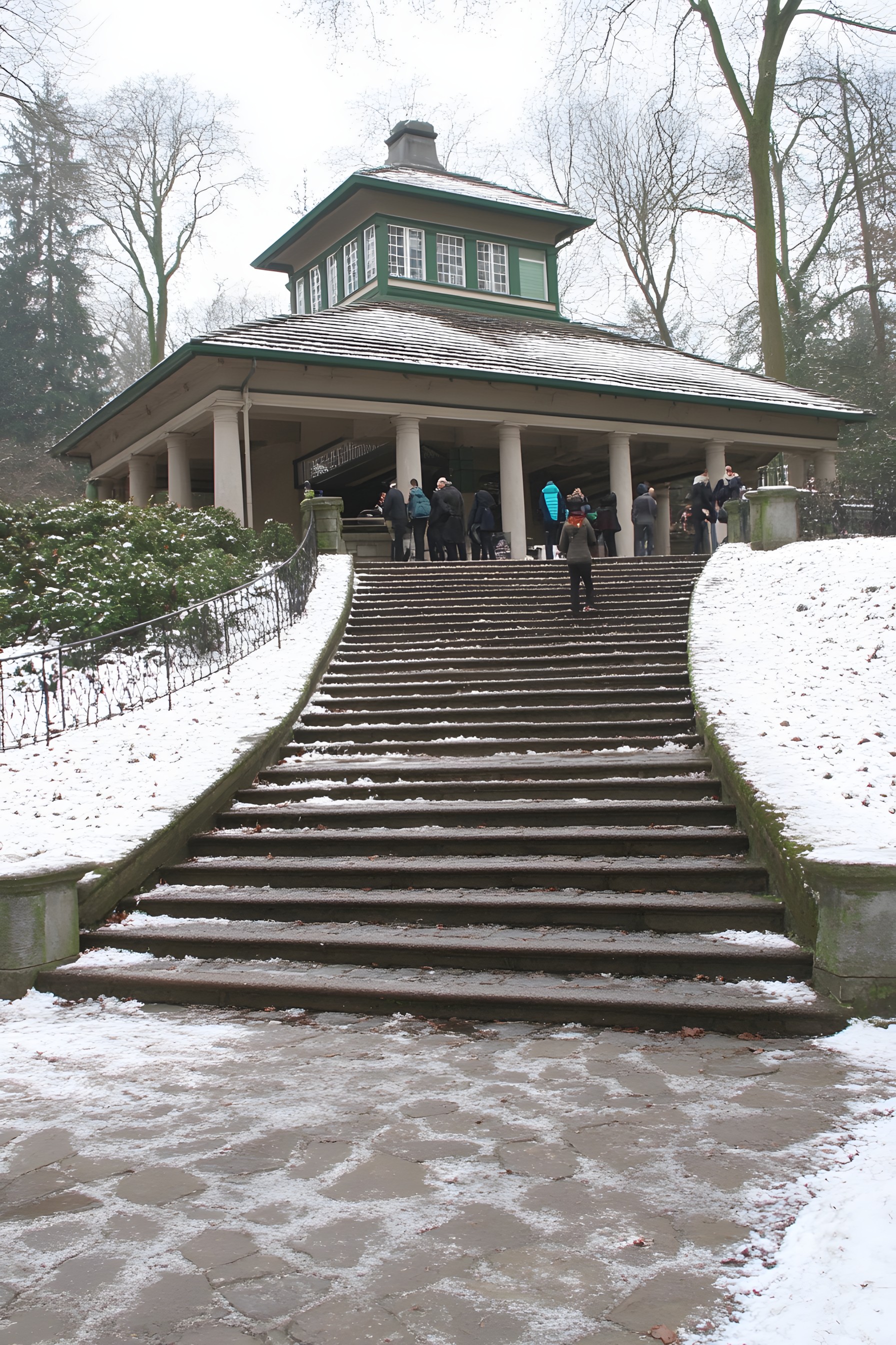 Gazebo, Freezing, Winter, Outdoor Structure, Pavilion, Snow, Stairs