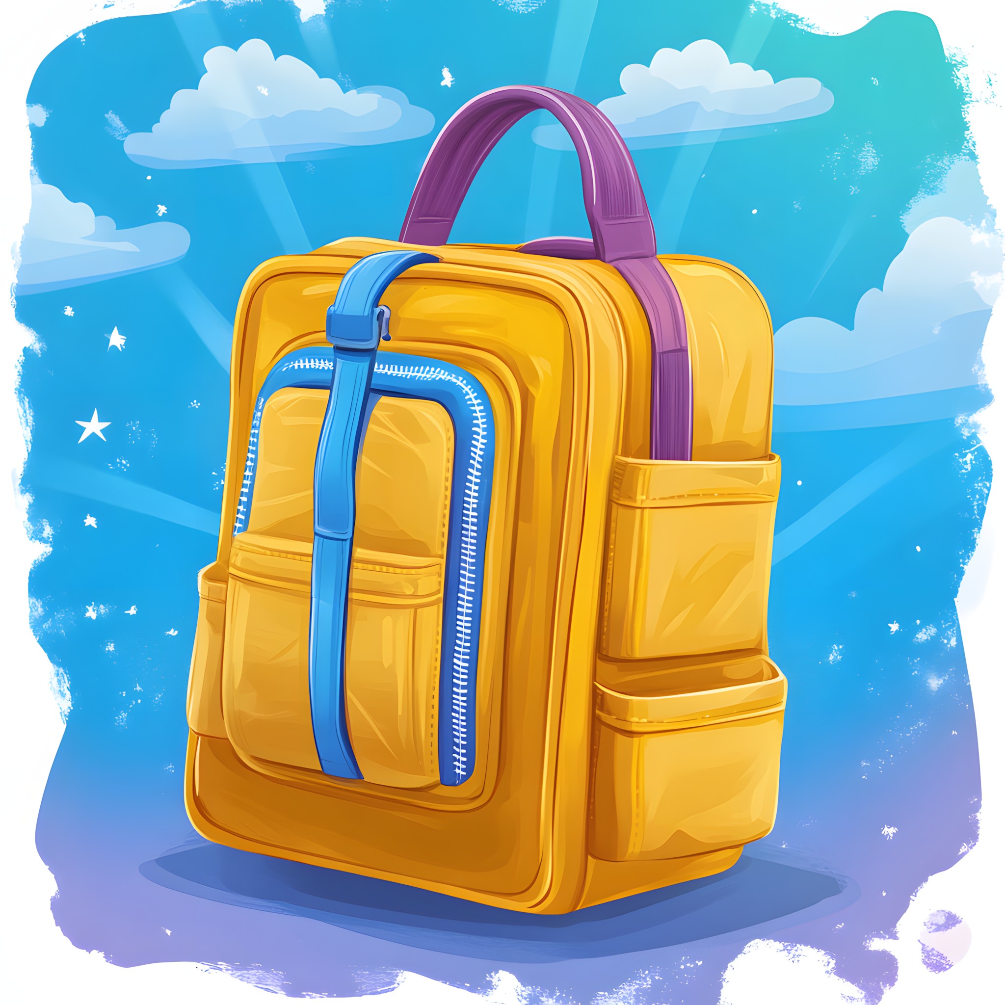 Baggage, Hand luggage, Bag, Clip art, Graphics, Animation, Backpack