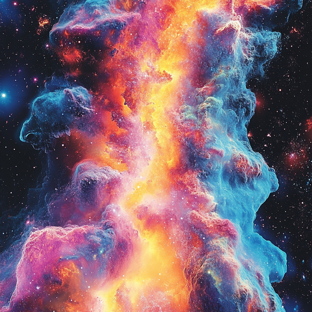 Nebula, Outer space, Astronomical object, Universe, Galaxy, Astronomy, Orange, Star, Constellation, Graphics, Science