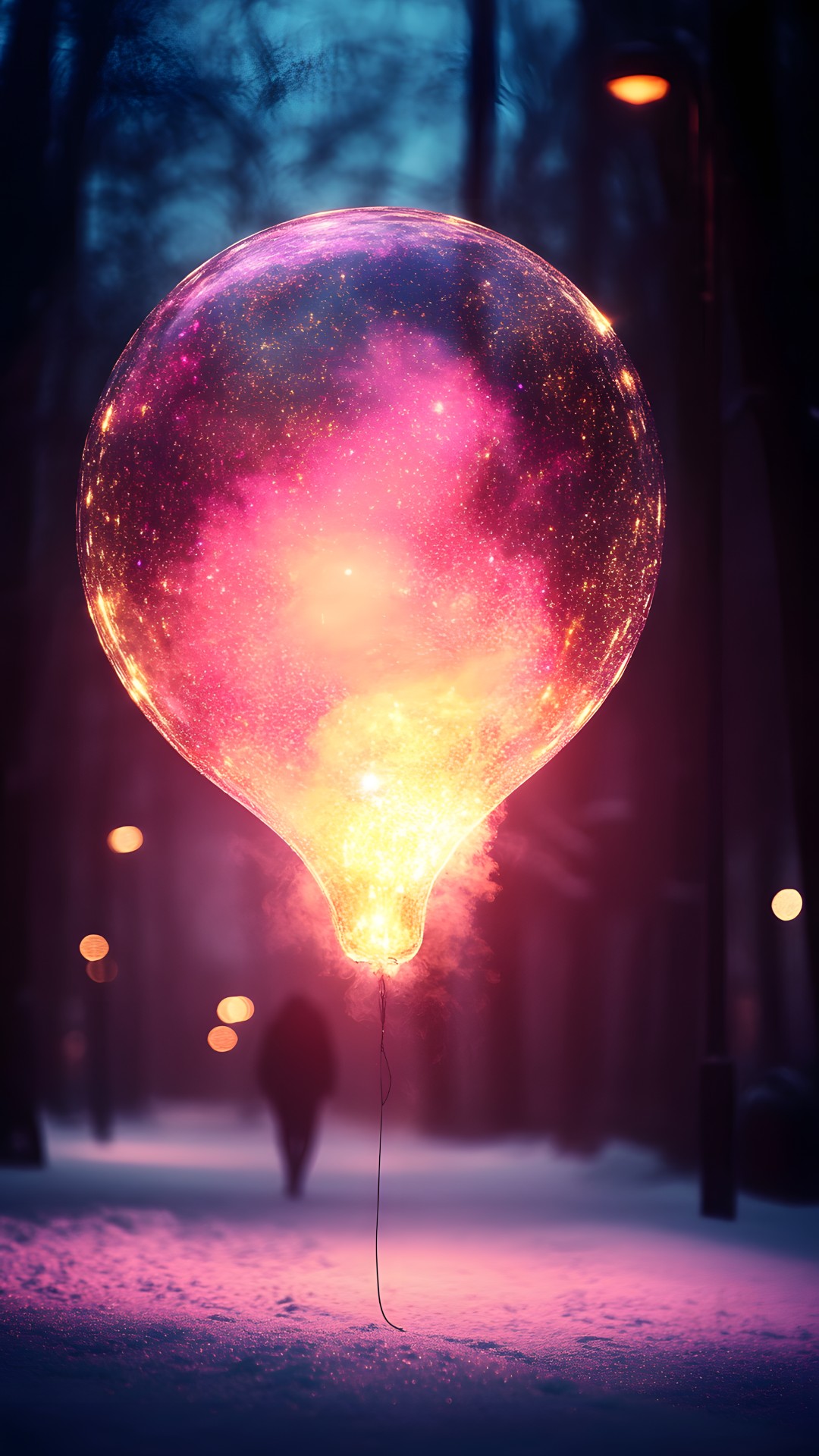 Lighting, Orange, Balloon, Pink, Night, Light fixture, Lens flare, Party Supply, Evening, Sphere, Incandescent light bulb, Lantern, Light Bulb, Heat