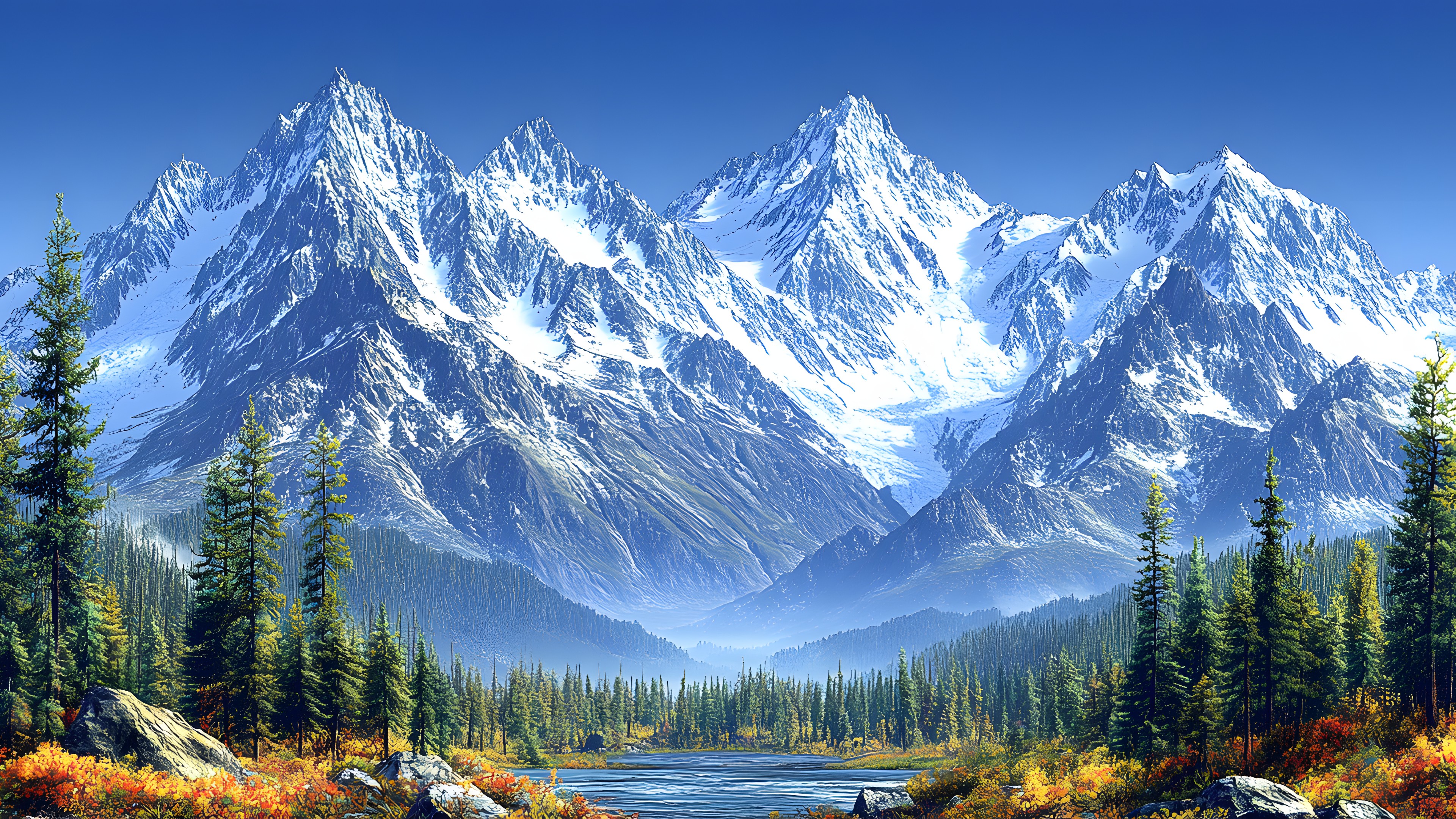 Mountain, Mountainous landforms, Nature, Natural landscape, Mountain range, Hill, Wilderness, Highland, Ridge, Glacial landform, Snow, Summit, Winter, Cloud, Valley, Forest, Hill station, Spruce-fir forests, Alps, Larch
