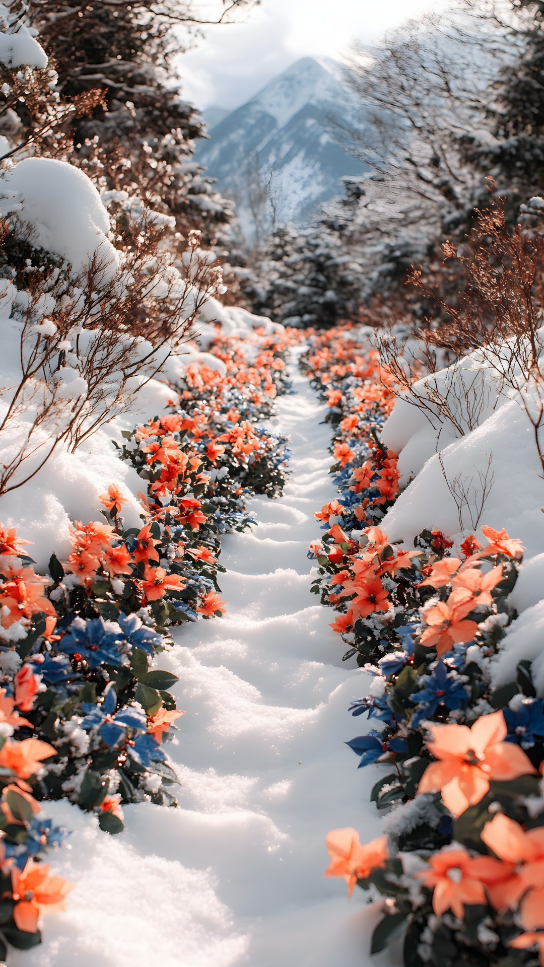 Snow, Winter, Freezing, Frost, Precipitation, Blossom, Ice, Mountain-ash