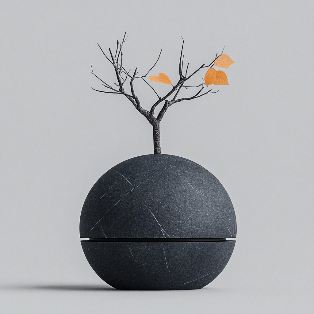 Natural material, Sphere, Still life photography, Still life, Balance, Bonsai