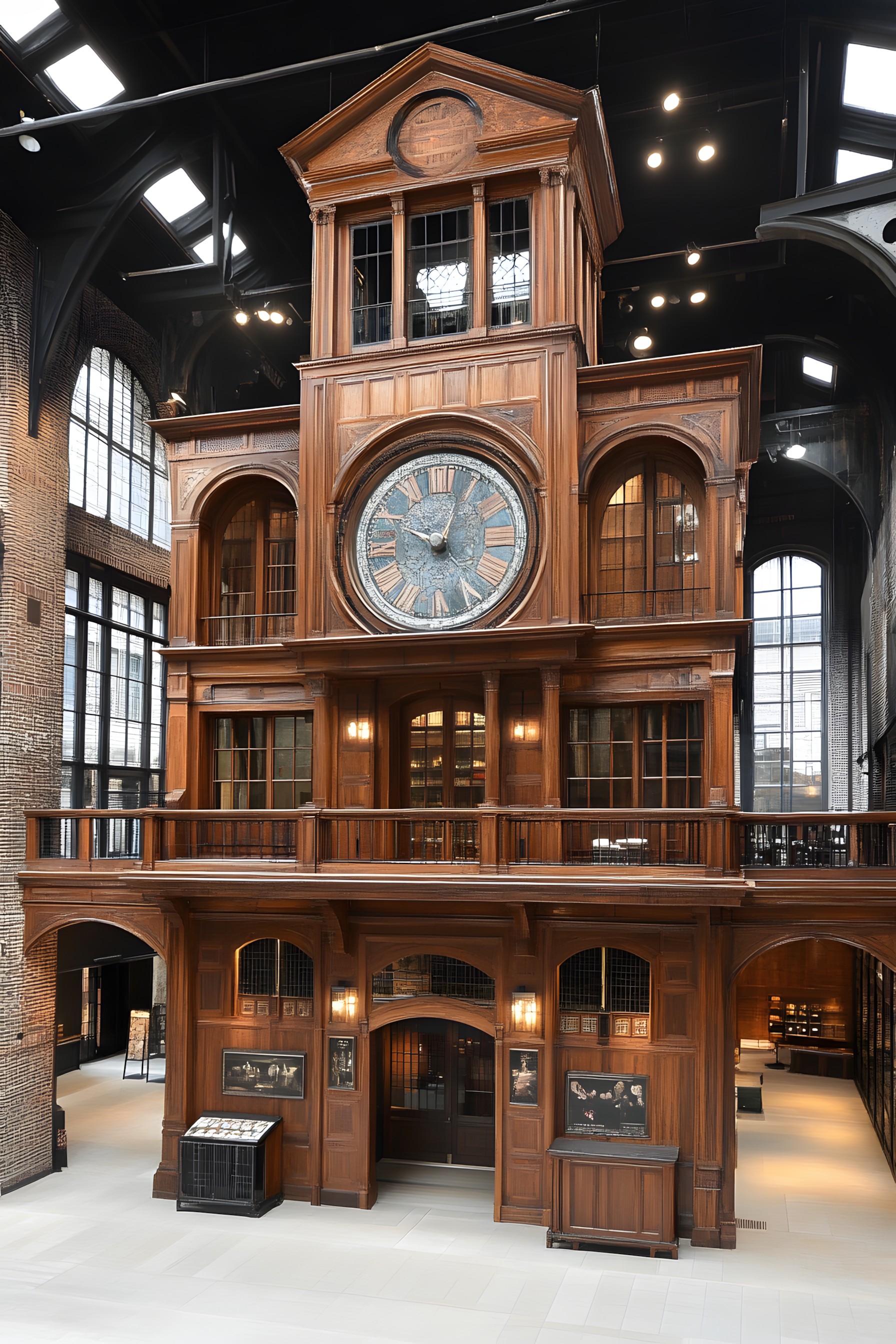 Wood, Glass, Wood stain, Hardwood, Clock, Clock tower