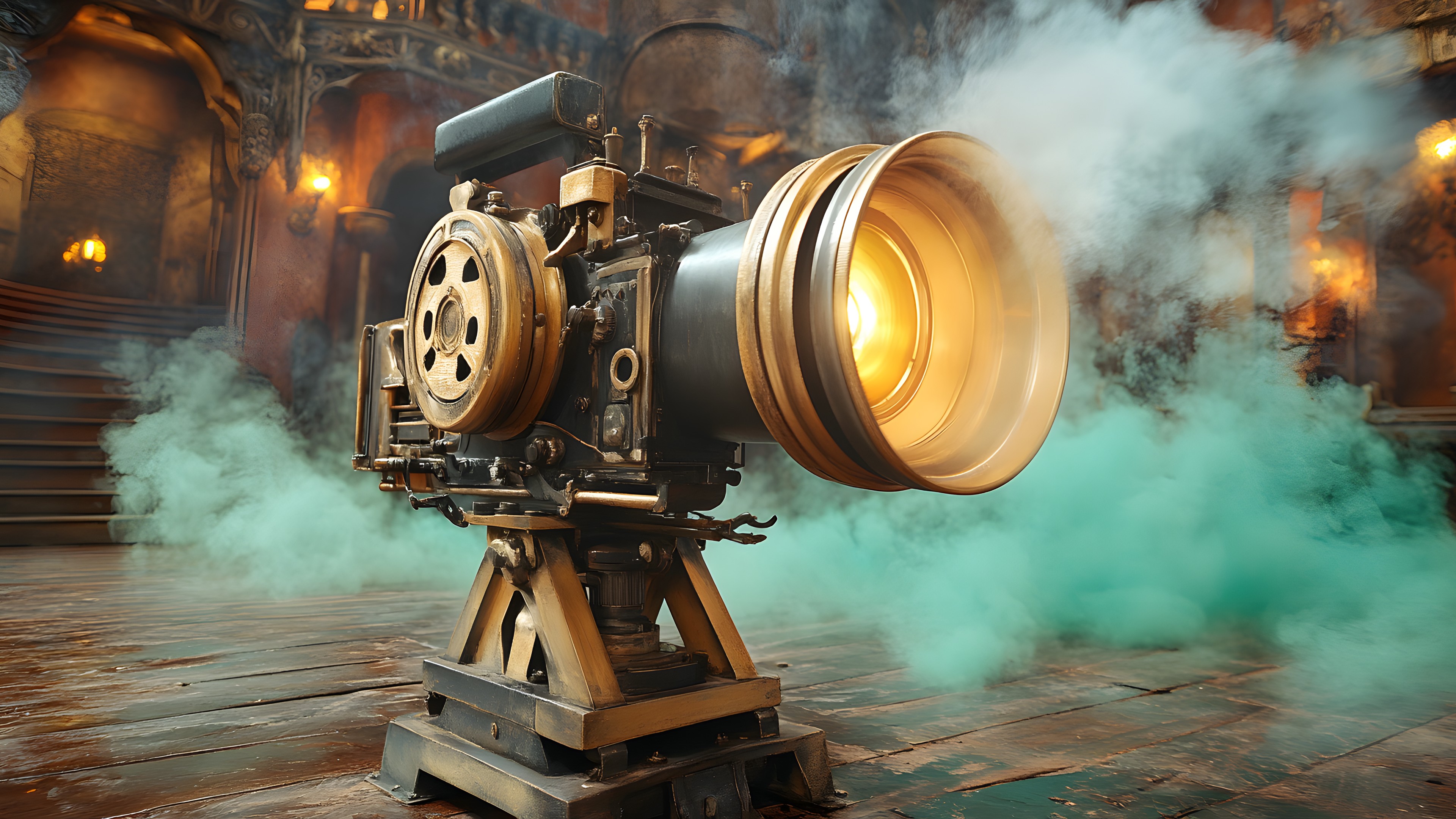 Machine, Digital compositing, Still life photography, Cameras & optics, Locomotive, Science, Camera lens, Smoke, Film industry
