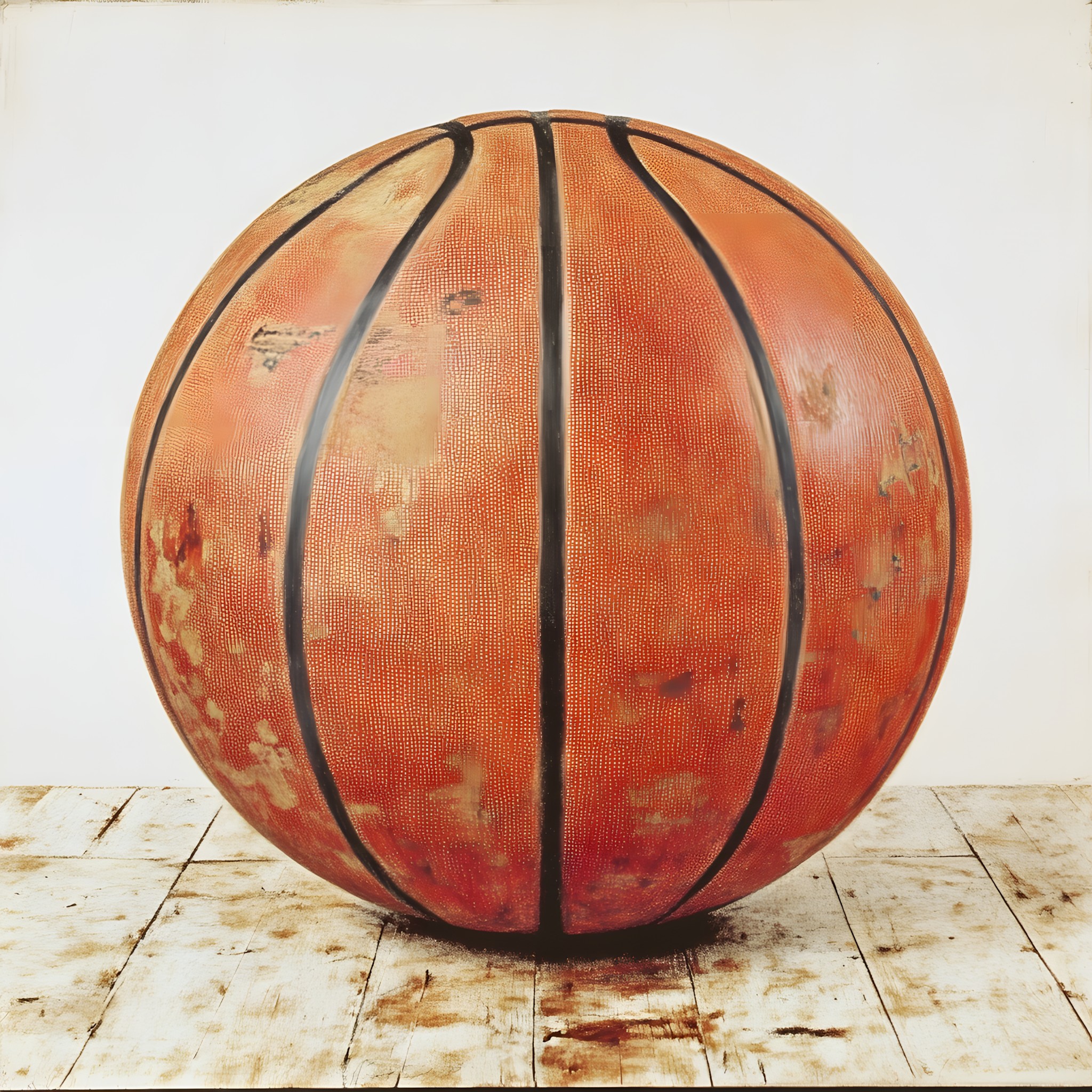 Basketball, Sports equipment, Ball, Brown, Orange, Hardwood, Basketball, Sphere, Wood stain, Still life photography, Still life