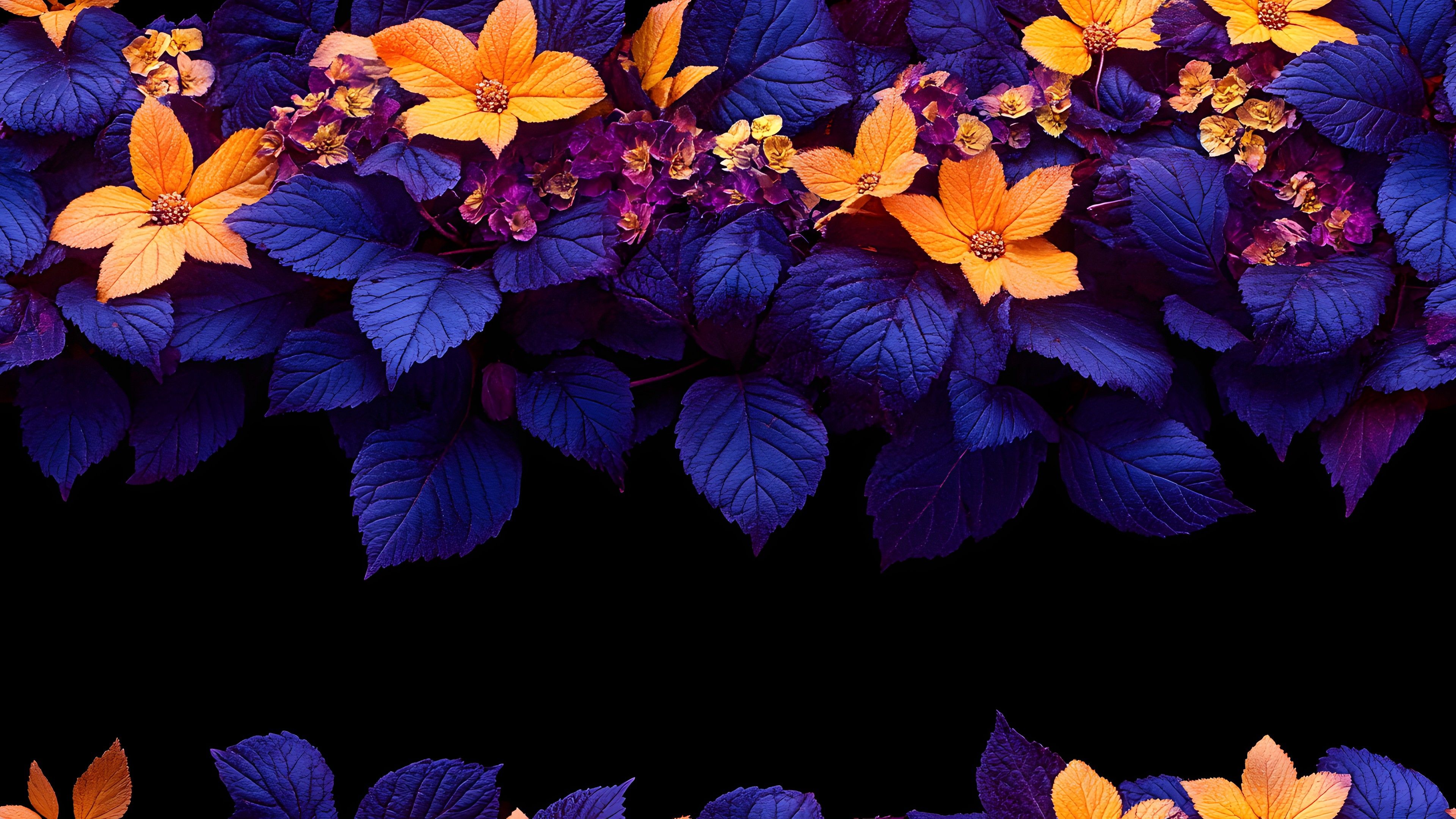 Orange, Perennial plant, Autumn, Cornales, Hydrangea, Lobelias, Lantanas