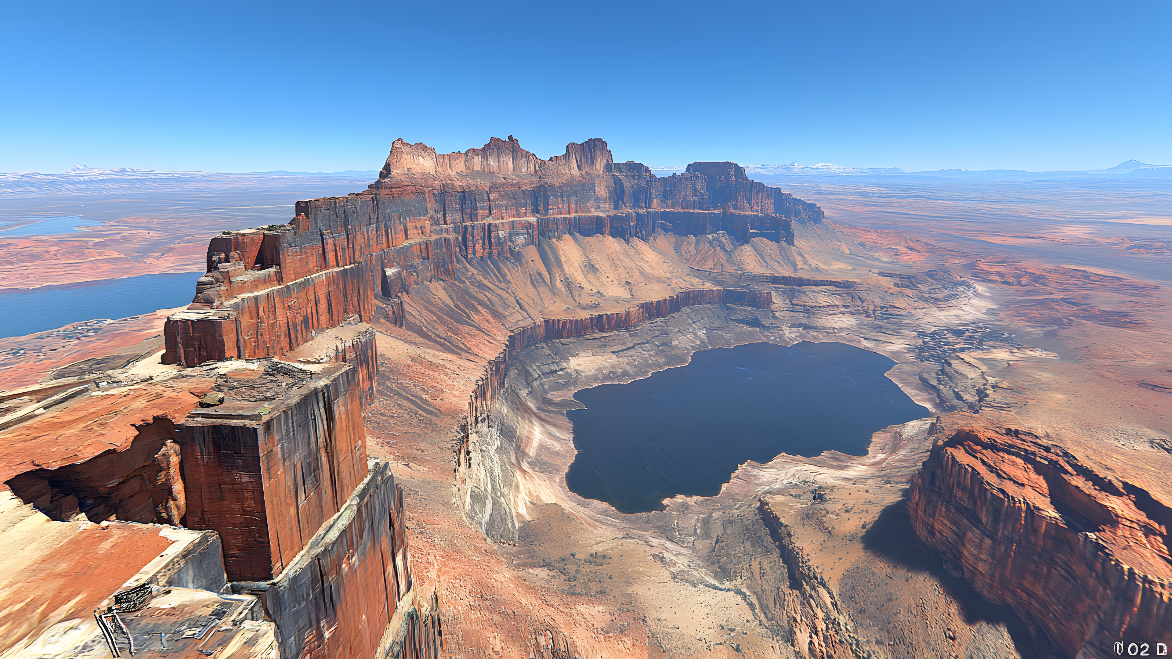 Mountain, Rock, Terrain, Geological formation, Badlands, Geology, Outcrop, Plateau, Fault, Cliff, Escarpment, Reflection, Panorama, Erosion, Bedrock, Intrusive rock, Canyon, Batholith, Wadi, Aerial photography