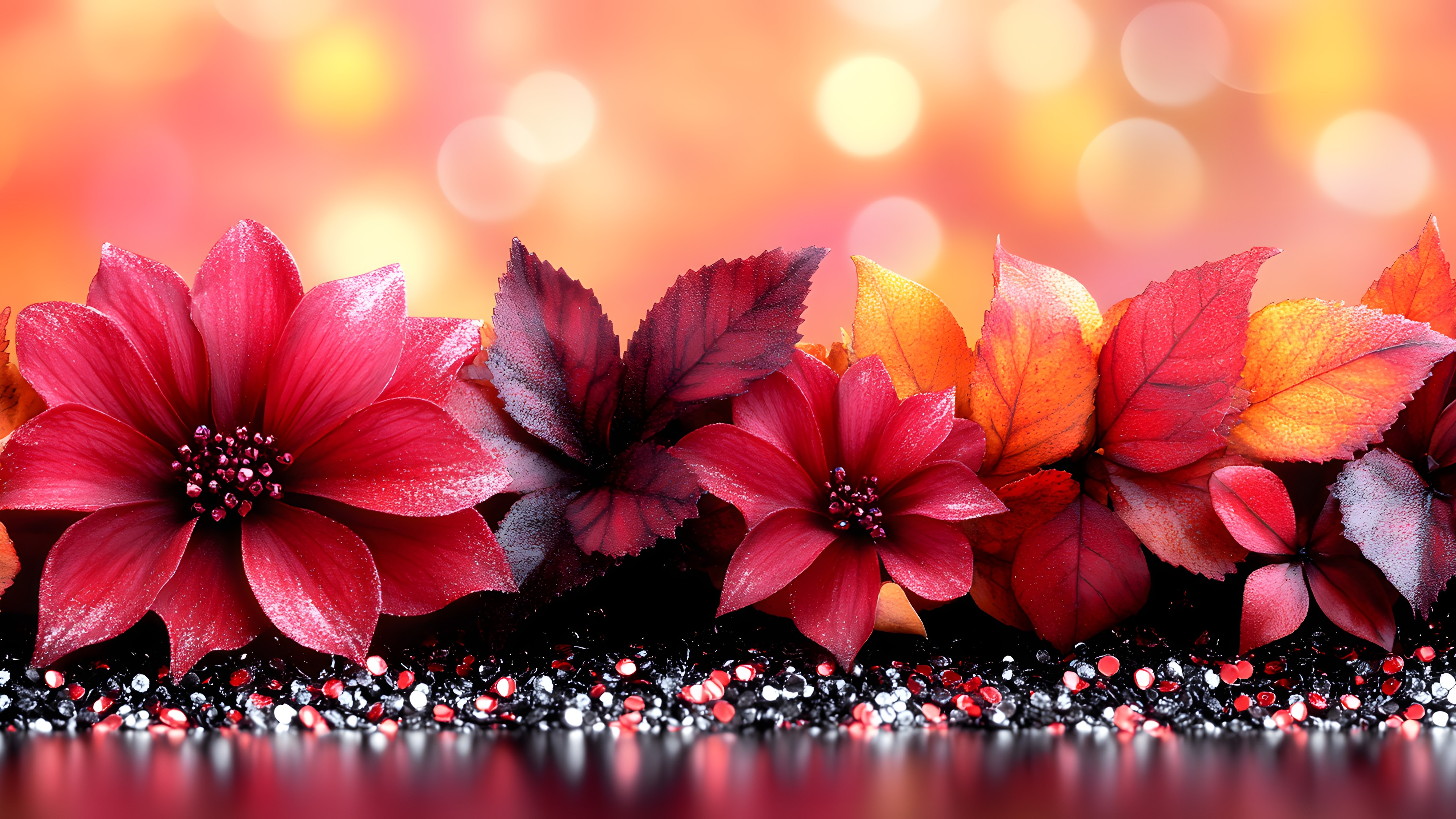 Flower, Red, Petal, Pink, Orange, Floral design, Poinsettia, Geraniums