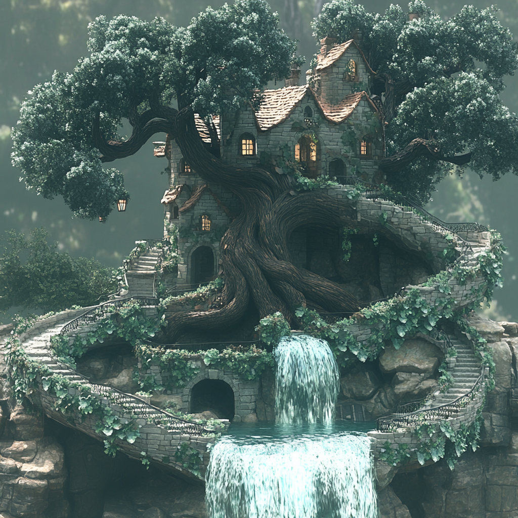 Environmental art, Tree house, Animation