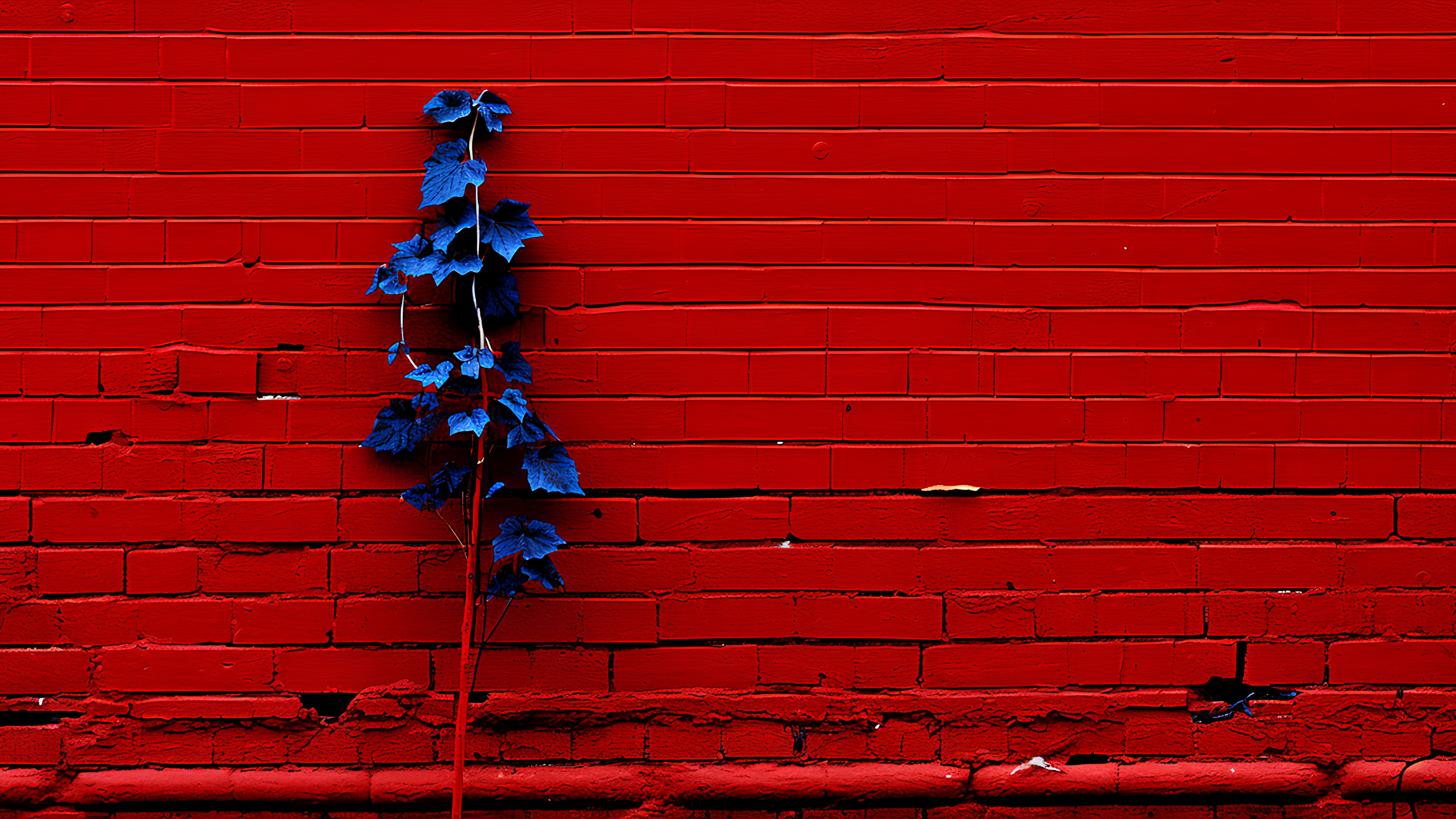 Brick, Brickwork, Red, Wood, Tints and shades, Water, Symmetry, Electric blue, Pattern, Twig, Art, Rectangle, Carmine, Pest, Arthropod