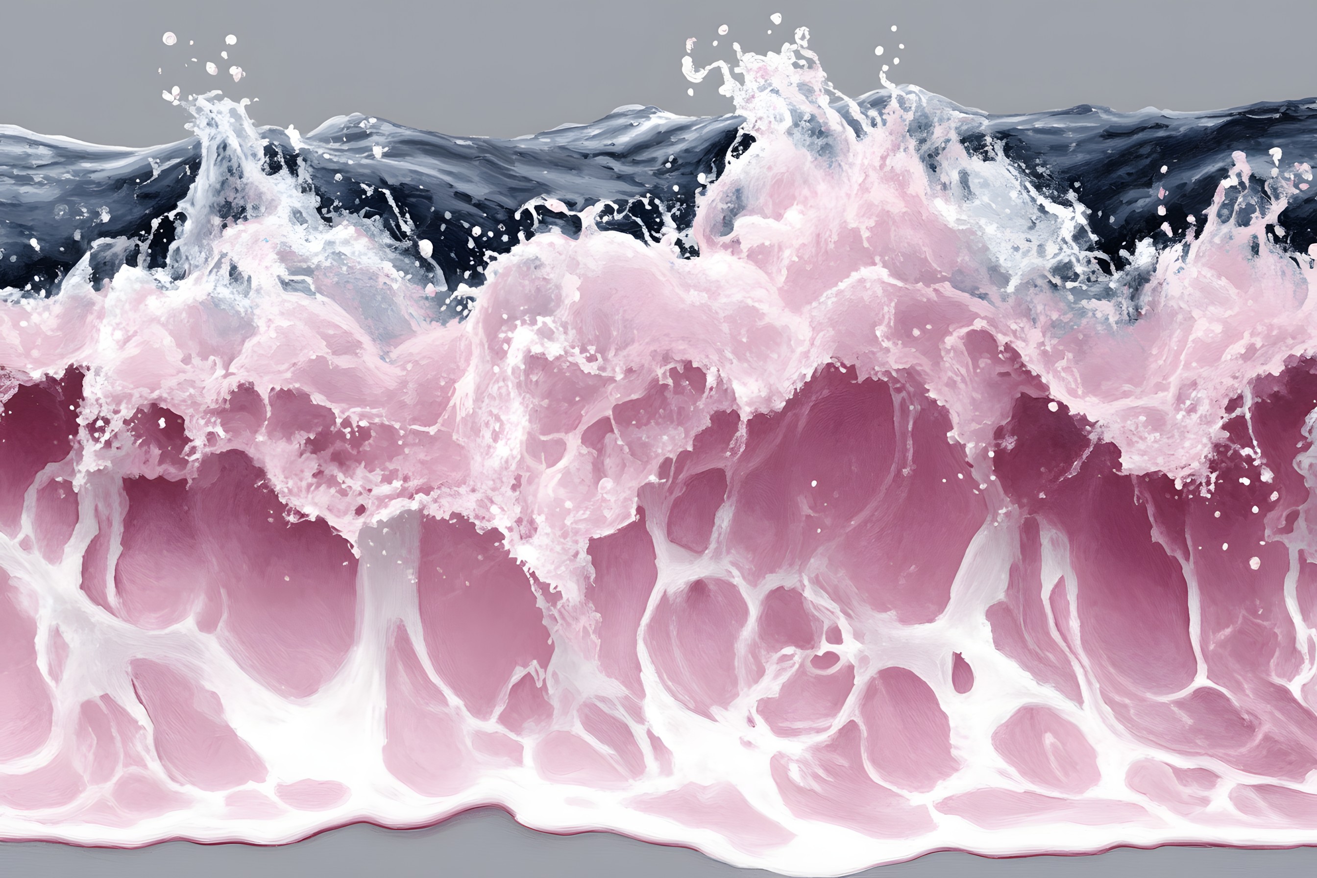 Fluid, Liquid, Pink, Wave, Wind wave, Graphics, Freezing, Foam