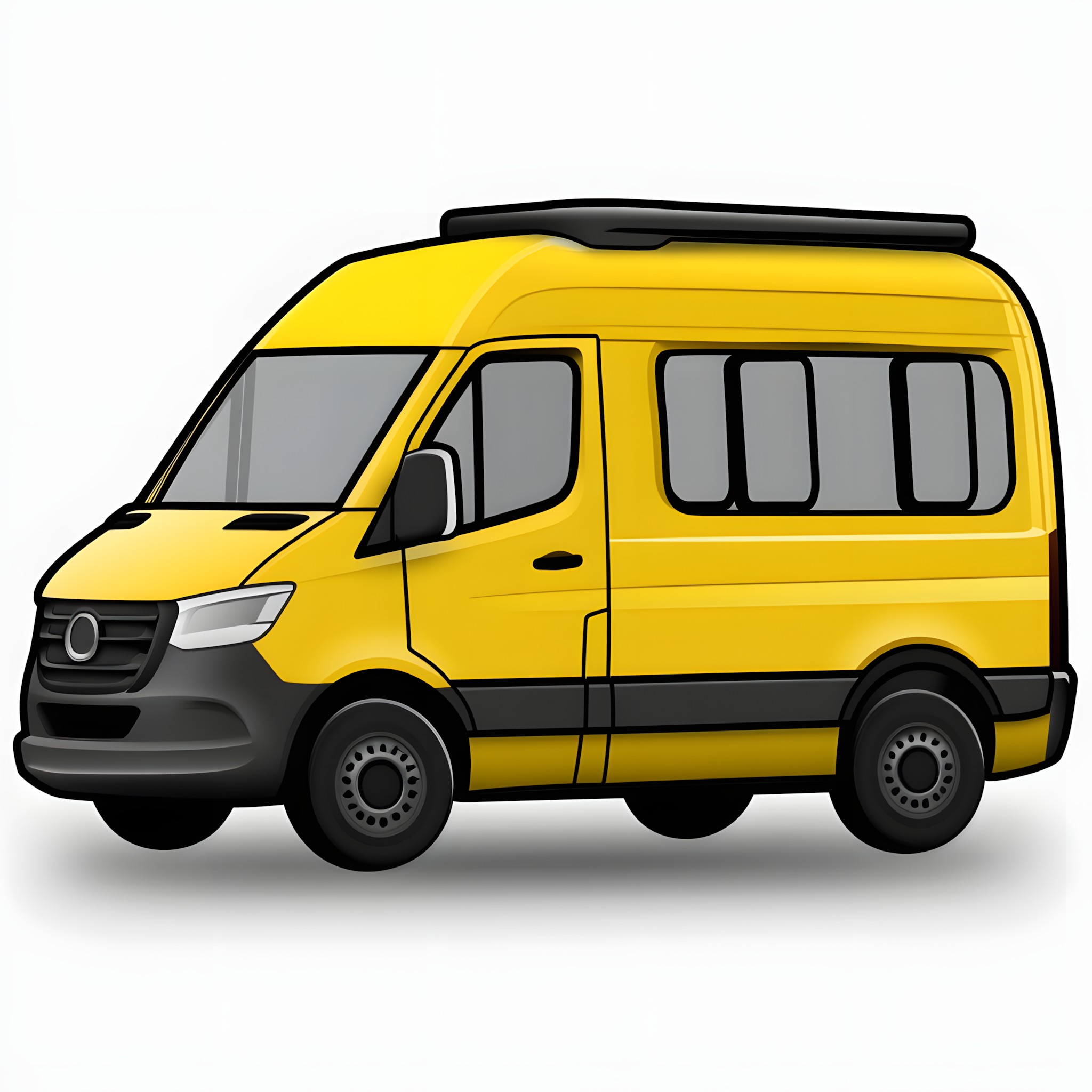 Motor vehicle, Van, Light commercial vehicle, Commercial vehicle, Compact van, Clip art, Automotive Side-View Mirror, Minibus, Car door, Automotive Mirror, Windshield, Windscreen wiper, Minivan, Bumper, Graphics, Mercedes-Benz, Hood, Emergency service, Automotive Light Bulb, Microvan