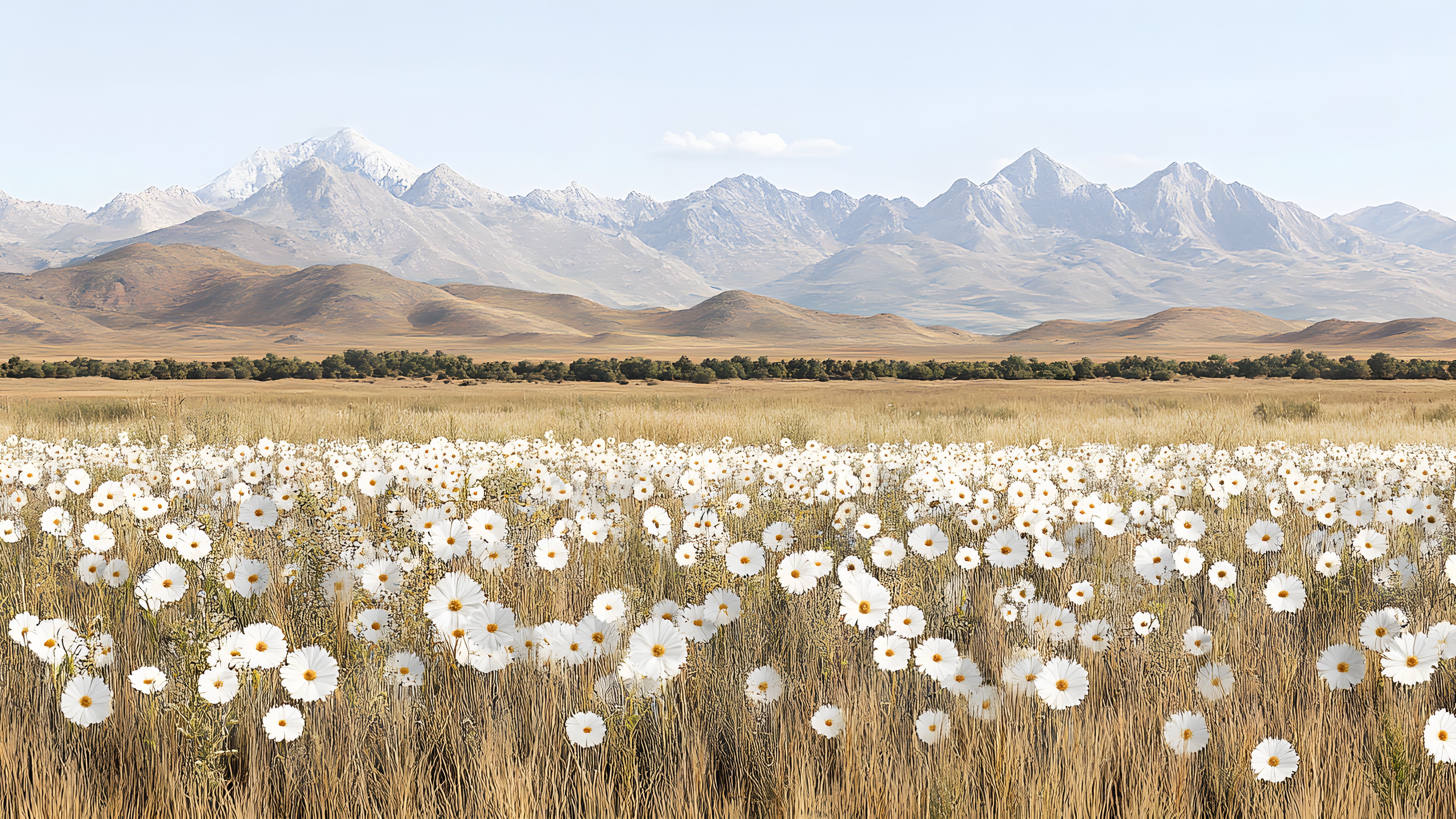 Flower, Ecoregion, Grassland, Prairie, Field, Steppe, Mountain range, Meadow, Wildflower, Herbaceous plant, Tundra, Ridge, Summit, Agriculture, Alps, Massif