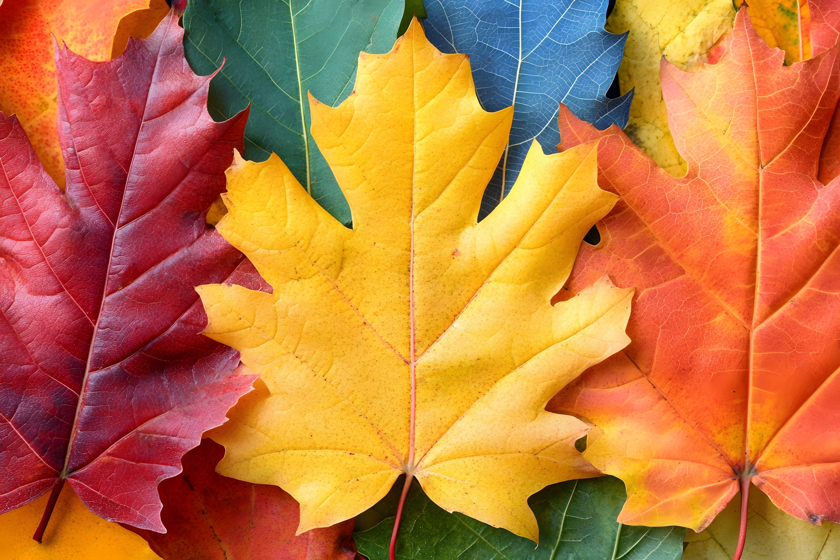 Red, Yellow, Orange, Autumn, Maple leaf, Maple, Sugar maple