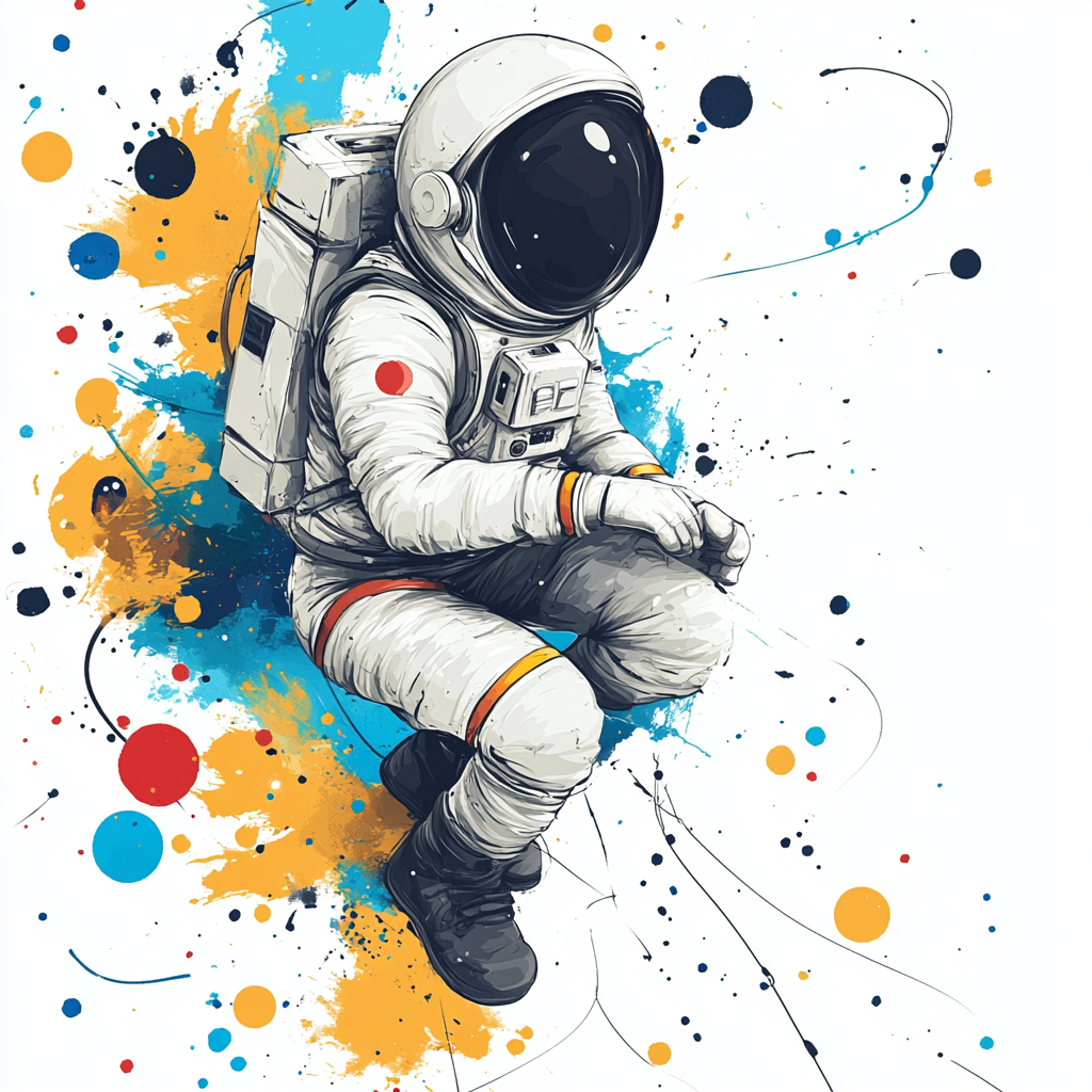 Astronaut, Graphics, Science, Graphic design