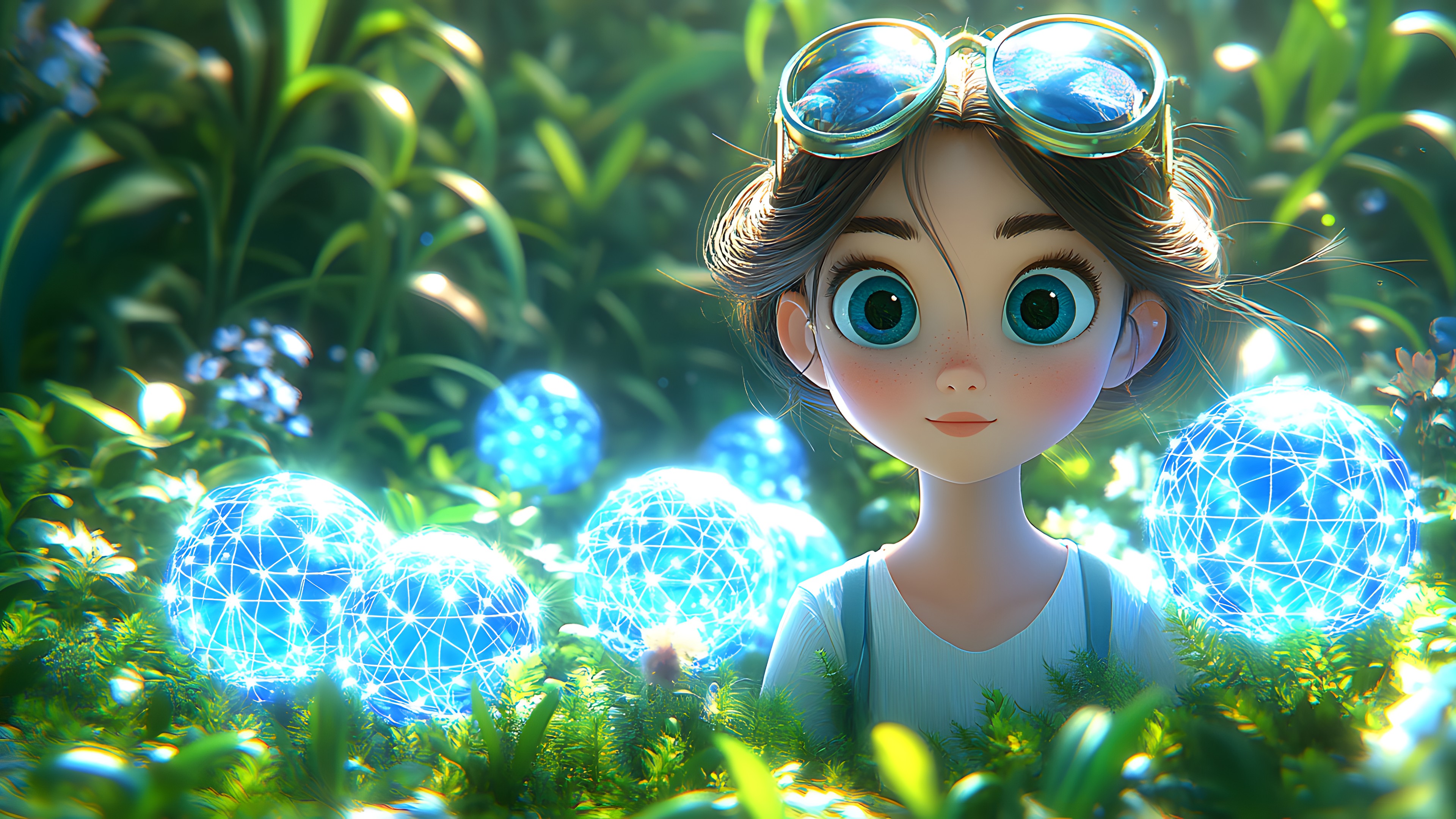 Happiness, Fictional character, Cartoon, Toy, People in nature, Animation, Animated cartoon, Doll, Fiction, CG artwork