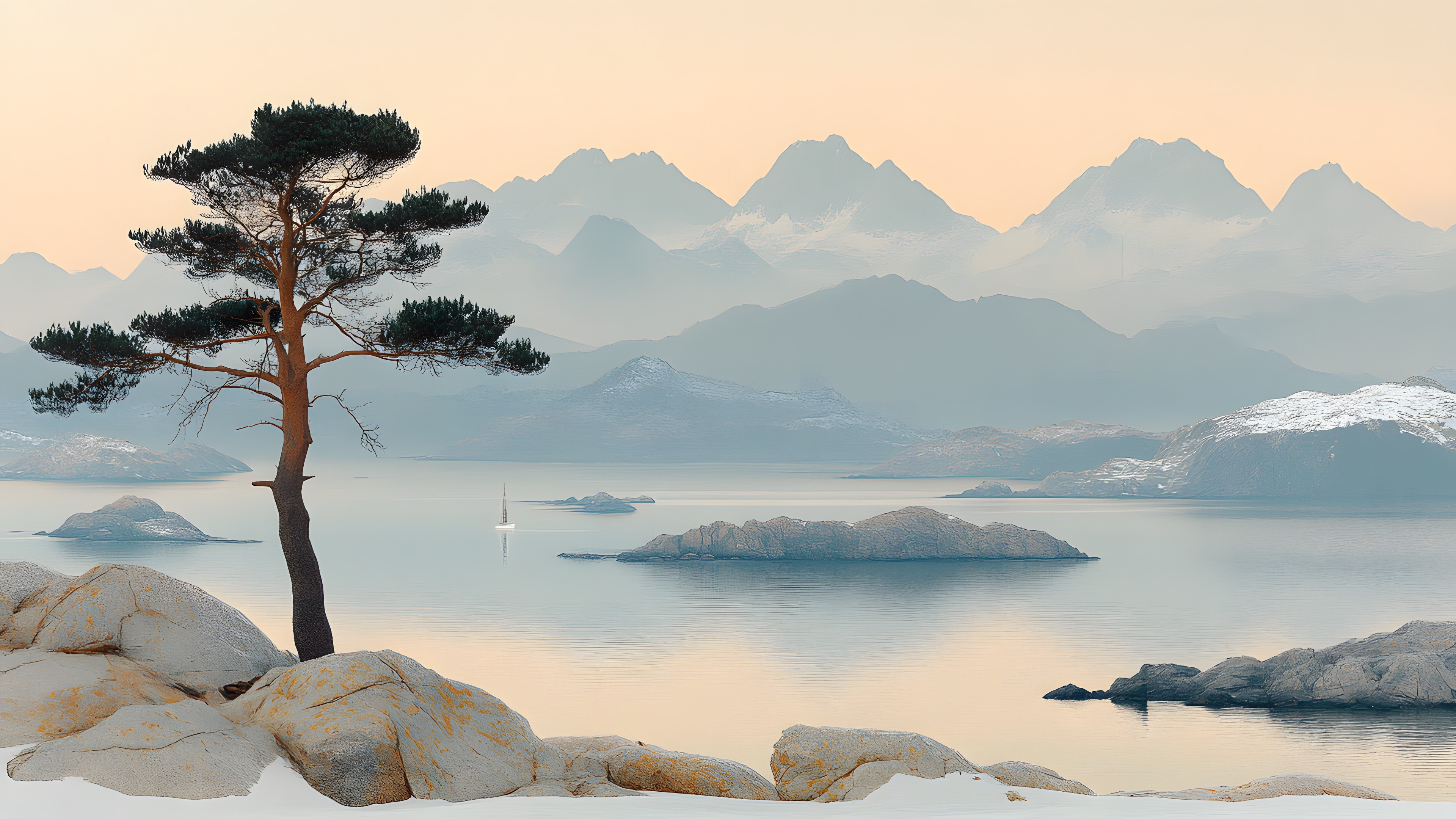 Water, Natural landscape, Mountain, Coastal and oceanic landforms, Rock, atmospheric phenomenon, Wilderness, Mountain range, Lake, Coast, Sea, Sound, Ocean, Mountain river, Loch, Ridge, Island, Lake District, Reservoir, Reflection