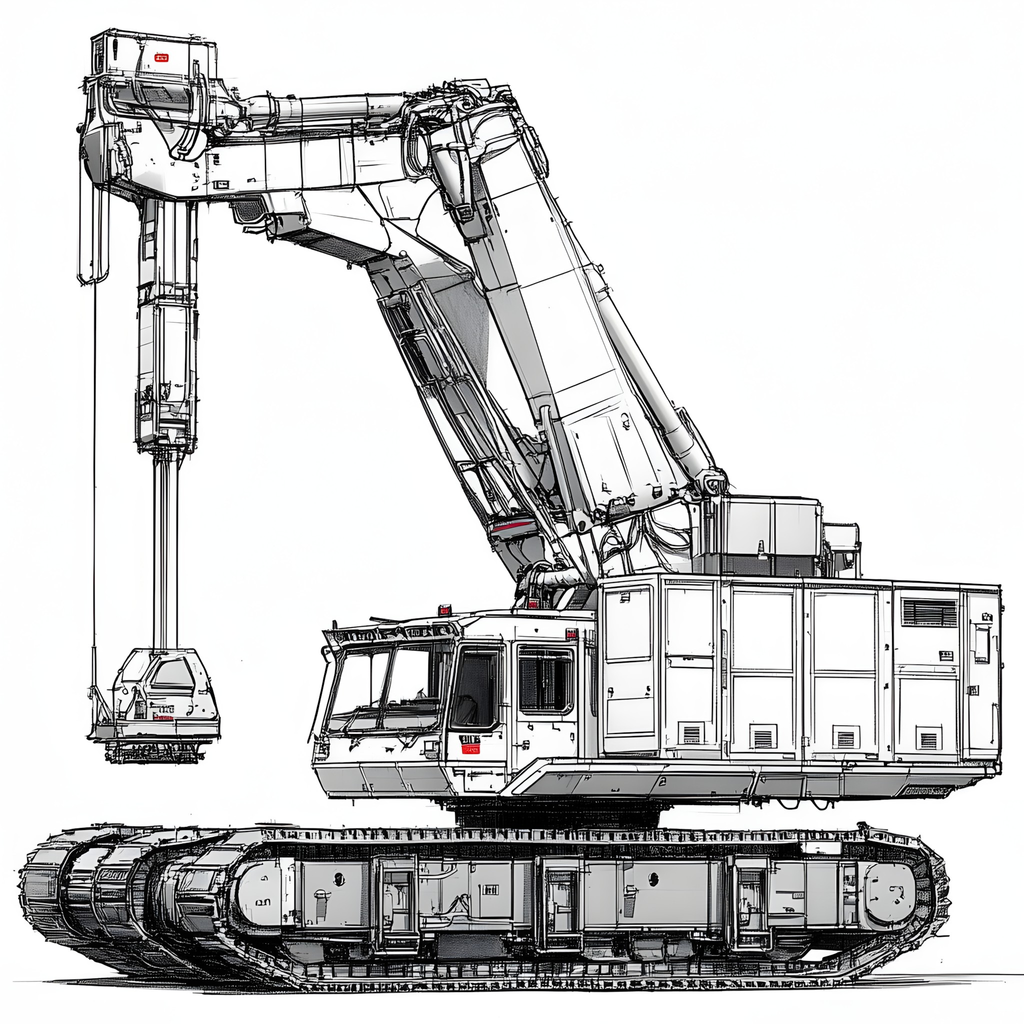 Heavy equipment, Machine, Rolling, Crane