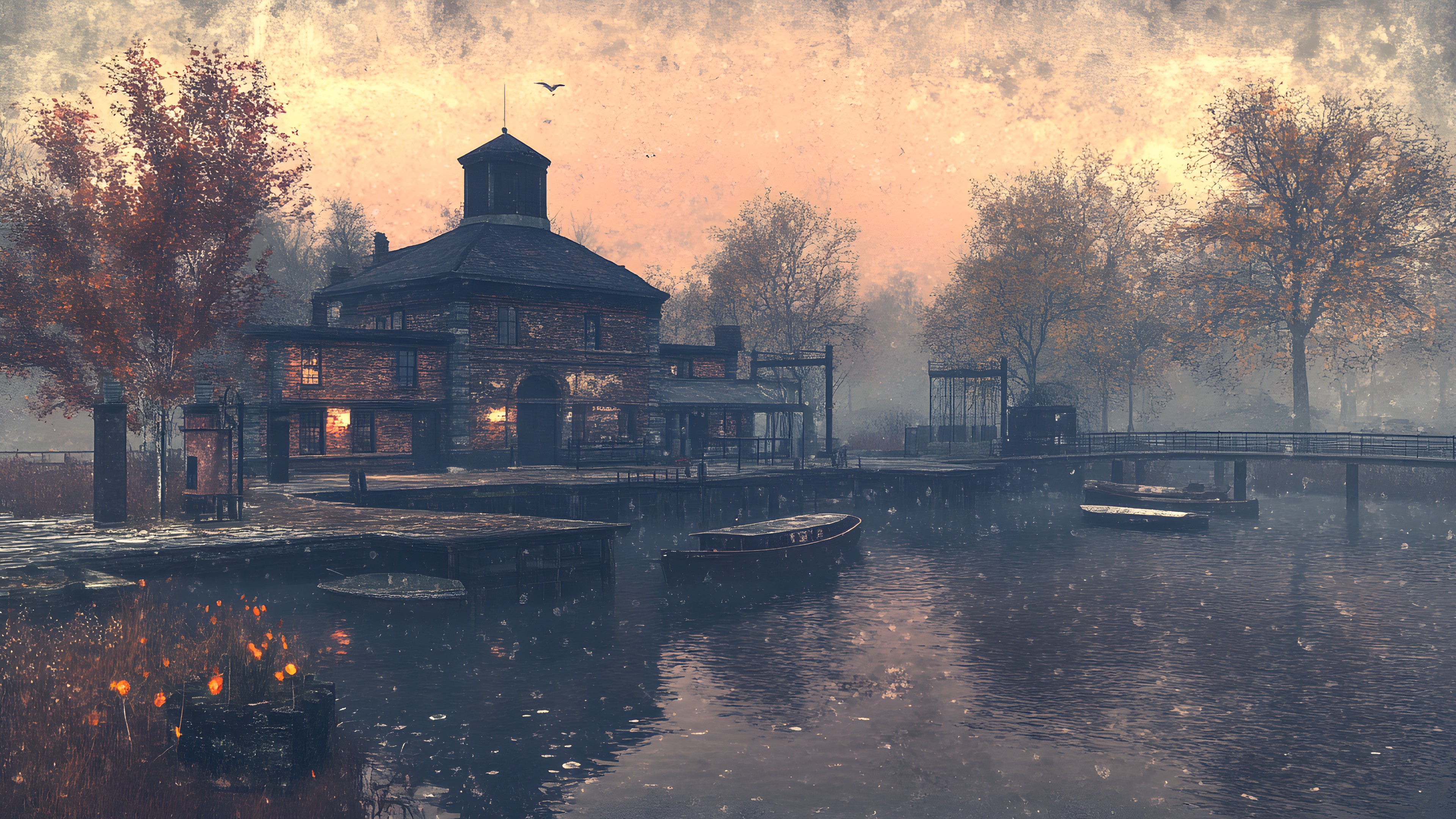 Water, Reflection, Evening, Dusk, River, Dawn, Mist, Fog, Bayou, Smoke, Wetland