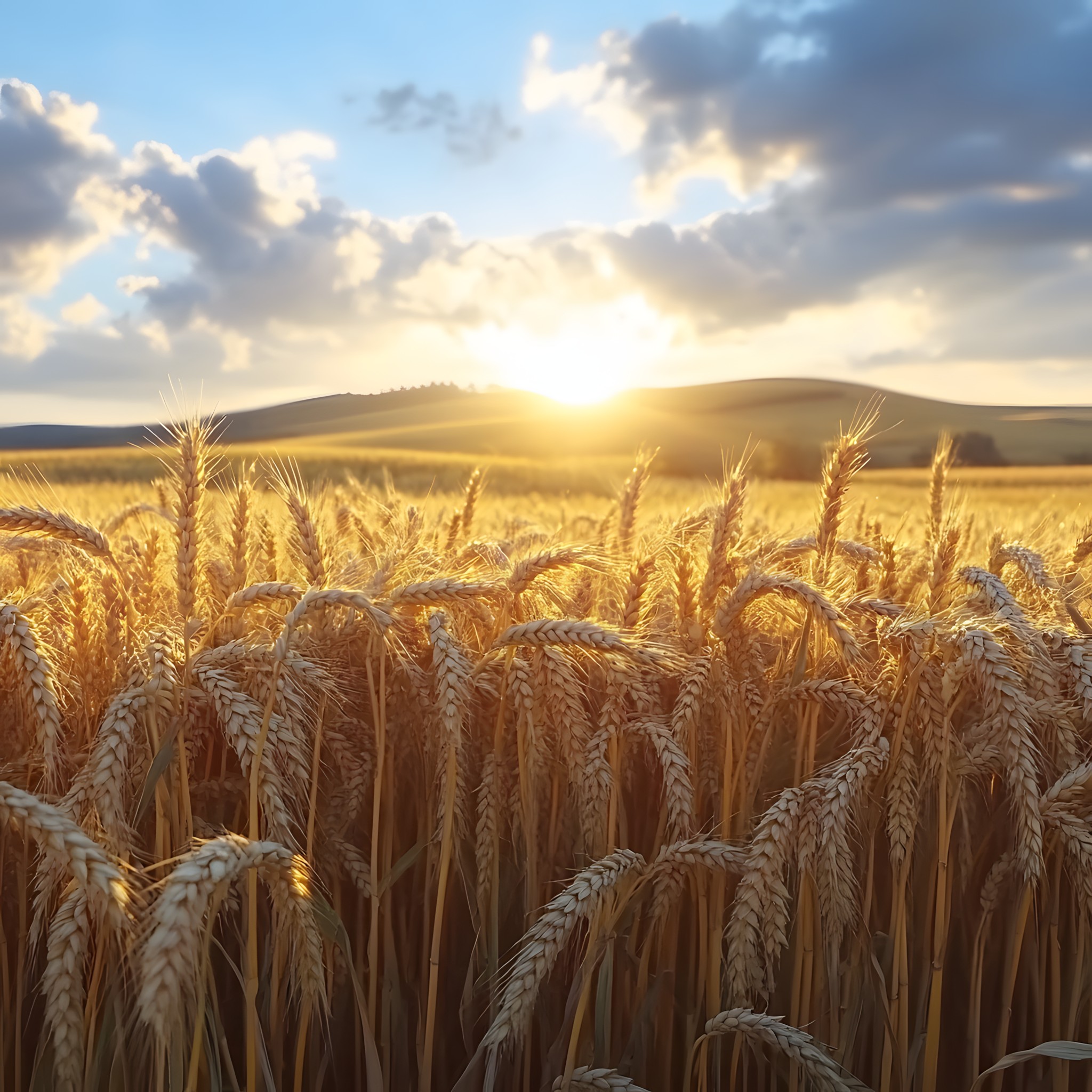 Yellow, Agriculture, Cloud, Field, Wheat, Crop, Khorasan wheat, Gluten, Spelt, Whole grain, Cereal, Einkorn wheat, Sunlight, Plantation, Triticale, Evening, Malt, Farm, Oats, Emmer