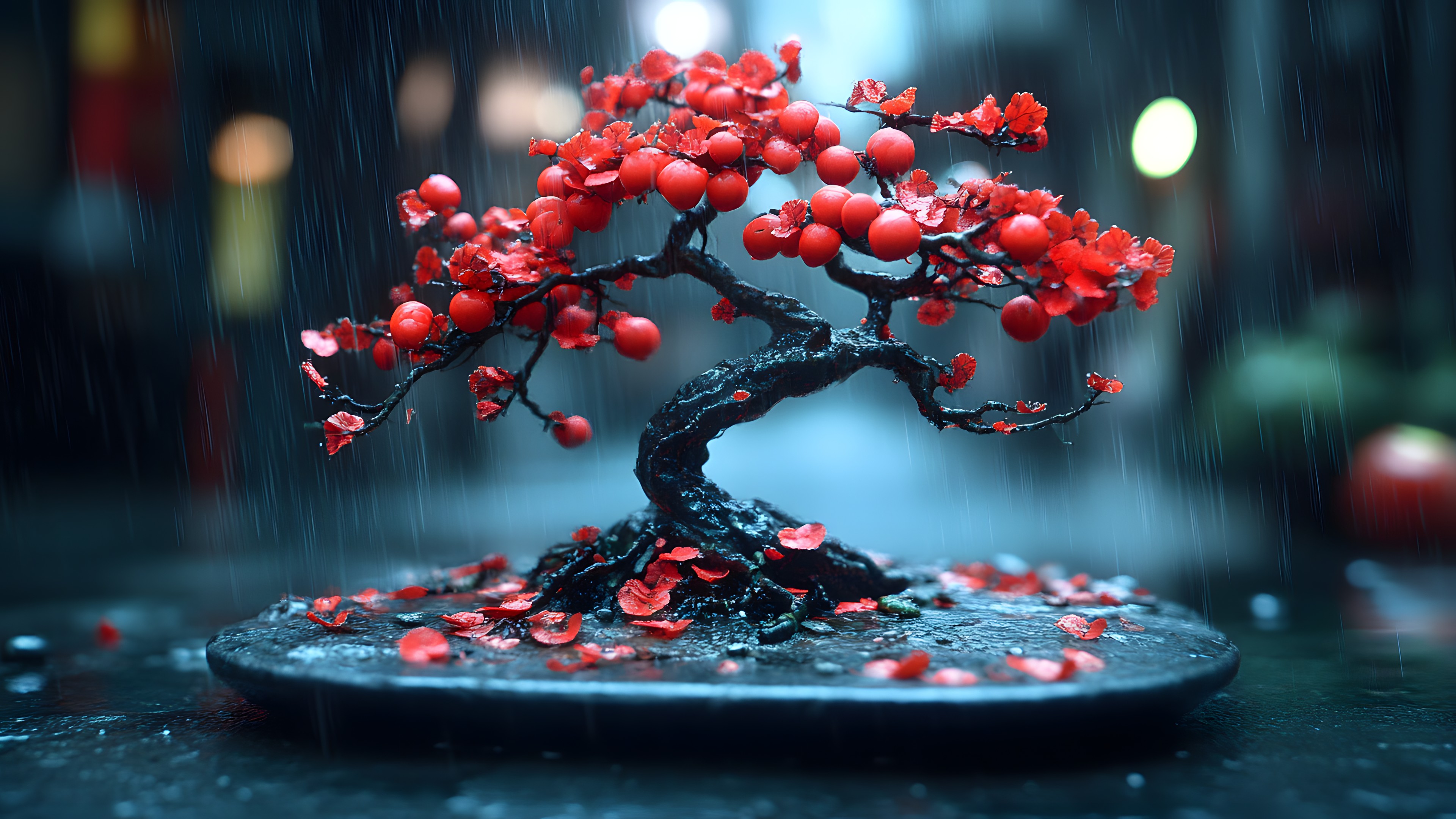 Red, Berry, Sphere, Twig, Macro photography, Still life photography, Fruit, Mountain-ash, Still life, Holly, Geraniums