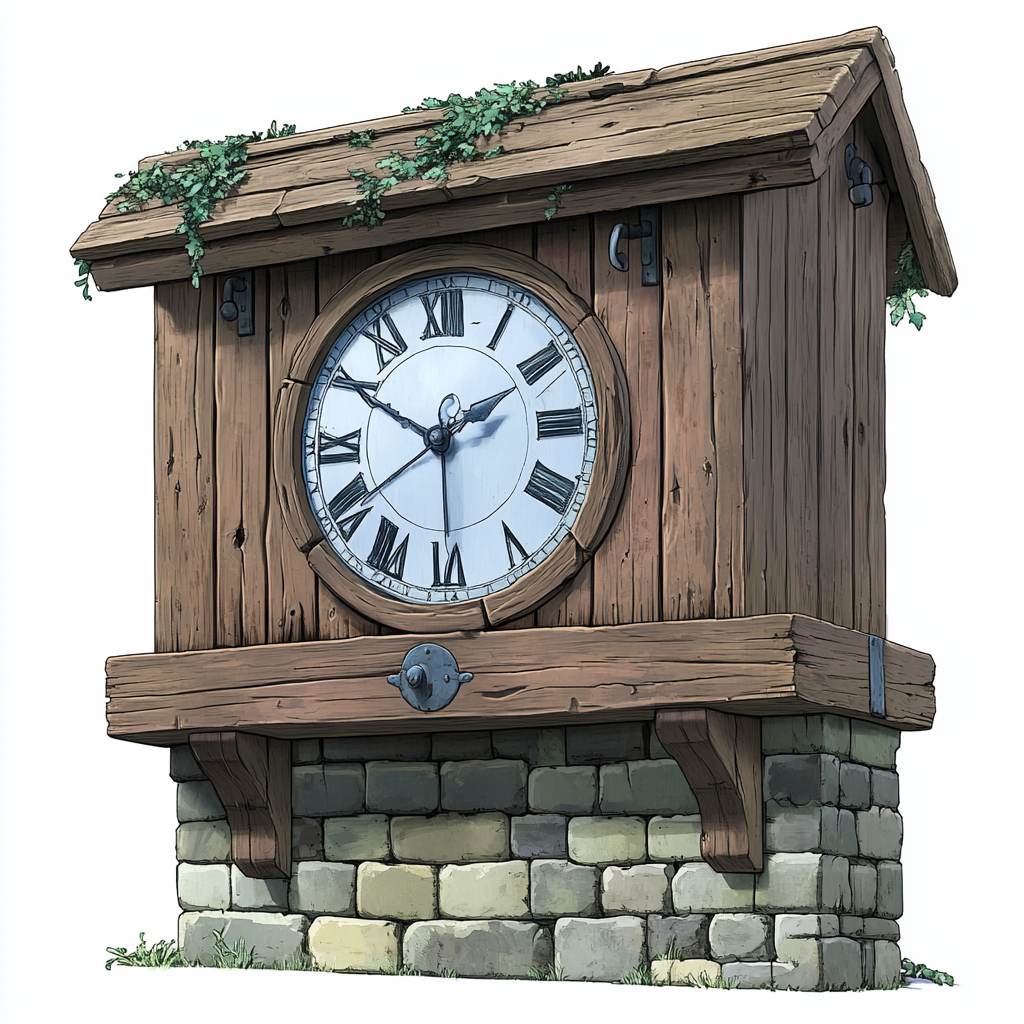 Wood, Clock, Design