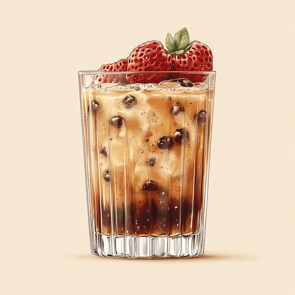 Ingredient, Food, Recipe, Cocktail, Soft drink, Iced coffee, Drinking straw, Highball glass, Non-alcoholic drink, Dessert, Ice cube, Fruit, Juice