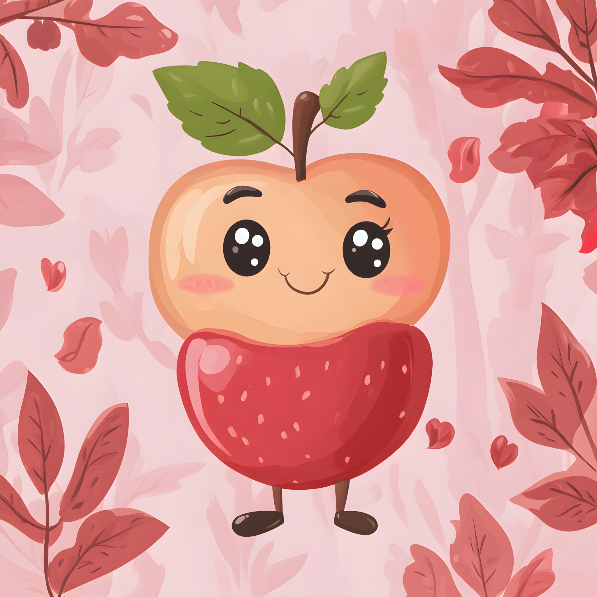 Fruit, Red, Food, Produce, Natural foods, Apple, Clip art, Rose family, McIntosh red, Graphics, Apples, Fruit tree, Superfood, Berry, Animated cartoon, Prunus