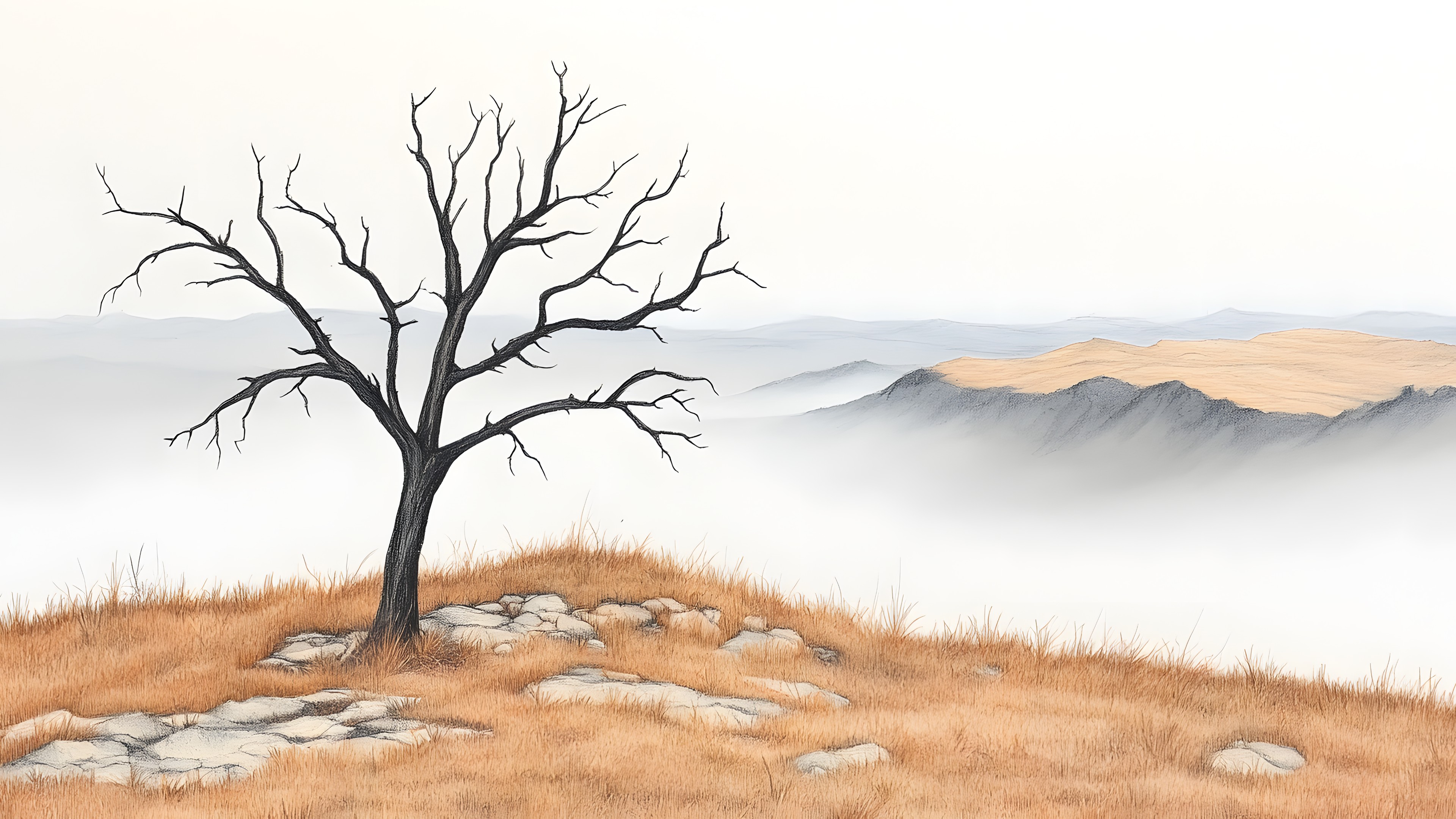 atmospheric phenomenon, Twig, Savanna, Aeolian landform, Fog, Desert, Wind, Tundra, Mist