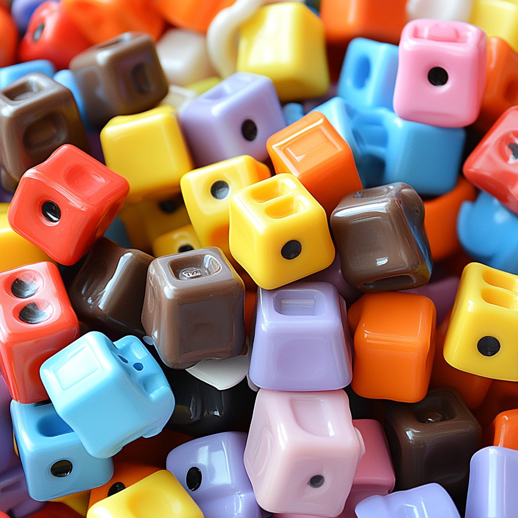 Plastic, Toy, Big hole bead, Mixture