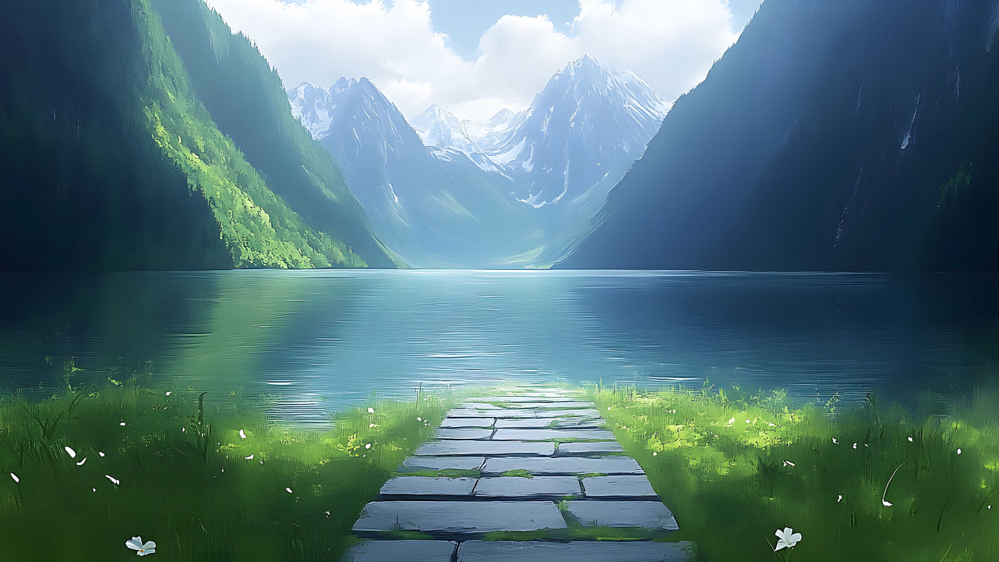 Body of water, Nature, Mountainous landforms, Natural landscape, Mountain, Watercourse, Wilderness, Reflection, Bank, Valley, Mountain river, Lake, Mountain range, River, Fluvial landforms of streams, Alps, Channel, Loch, Reservoir, Fjord