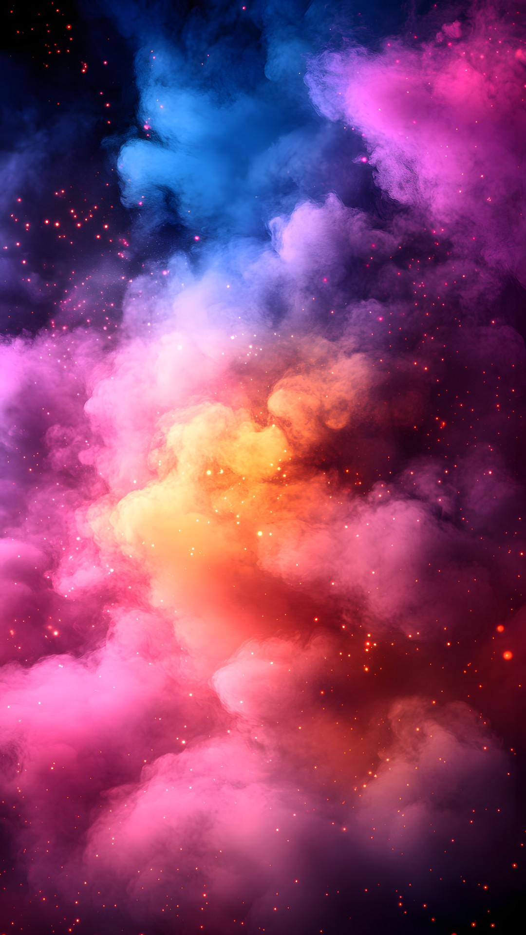 Red, Pink, Orange, Outer space, Purple, Universe, Astronomical object, Nebula, Star, Galaxy, Astronomy, Night