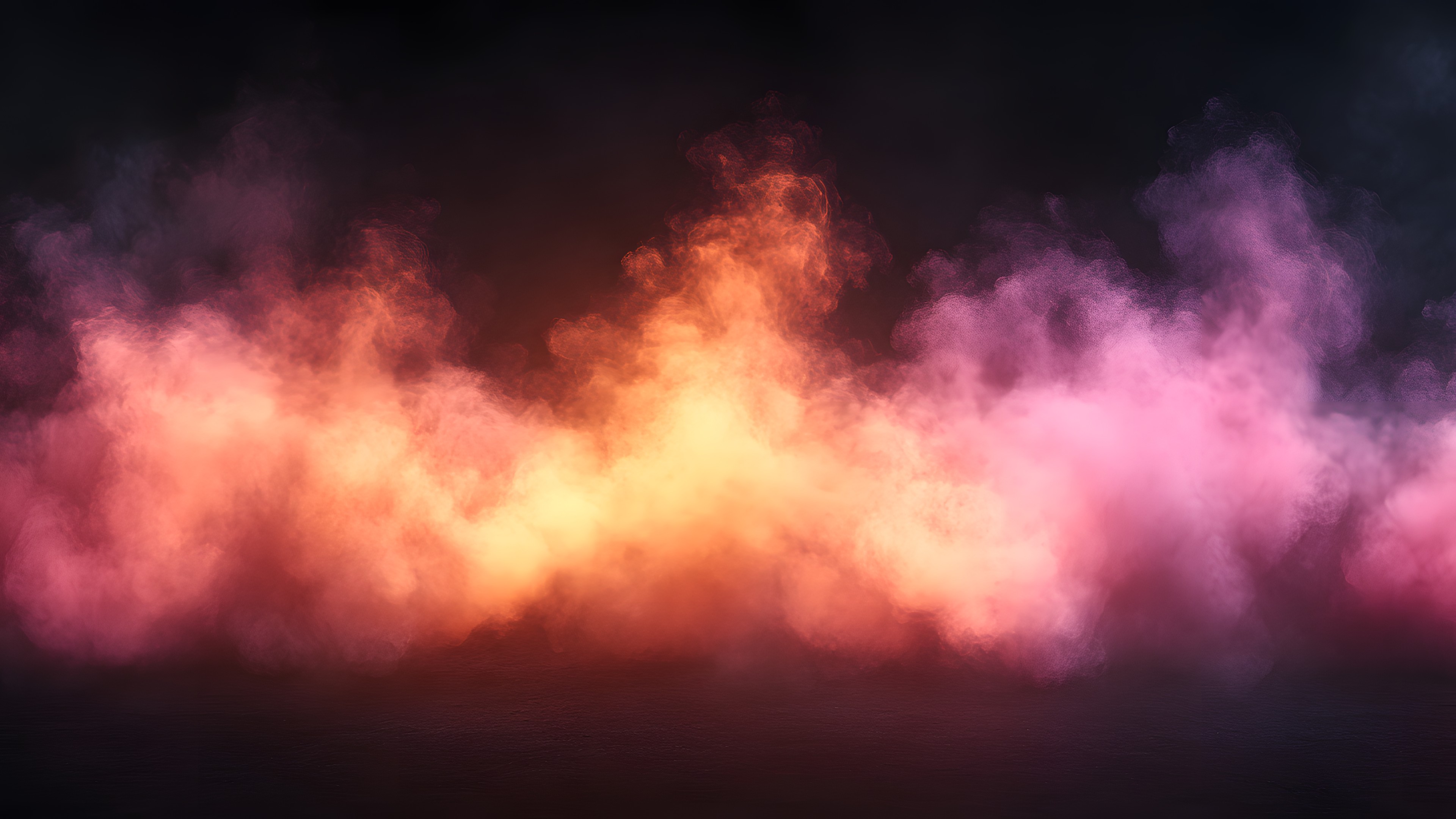 Orange, Pink, Smoke, Heat