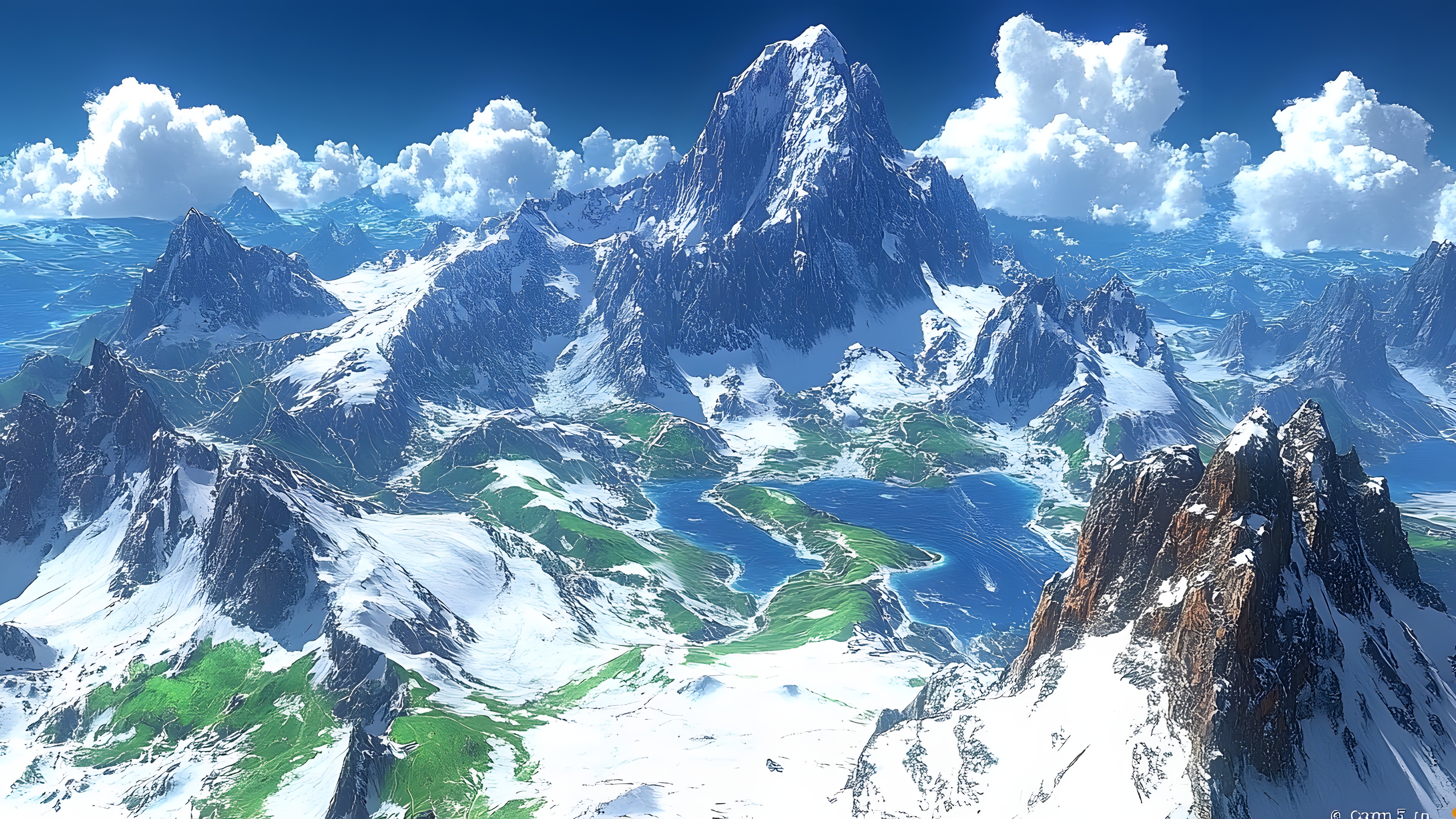 Blue, Mountain, Glacial landform, Snow, Glacier, Mountain range, Alps, Winter, Summit, Ice cap, Arête, Ridge, Ice, Nunatak, Moraine
