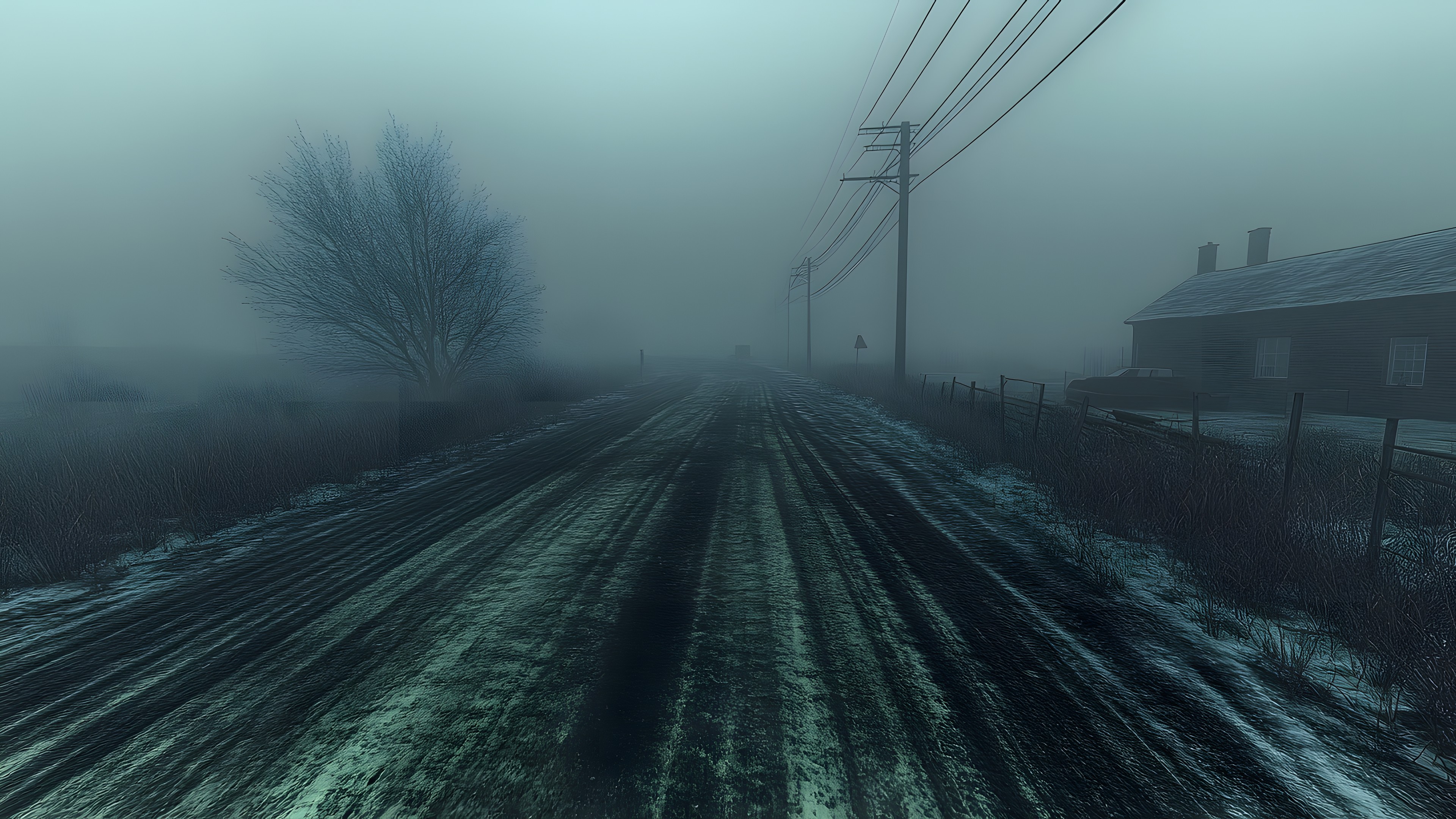atmospheric phenomenon, Fog, Mist, Winter, Haze, Overhead power line, Electricity, Morning, Freezing, Evening, Track, Electrical Supply, Electrical network, Wire, Precipitation, Wind, Frost, Winter storm, Snow