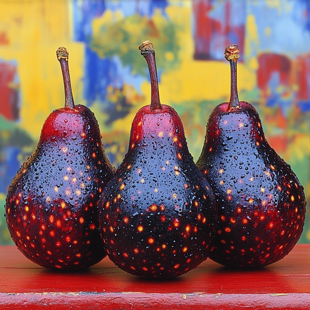 Fruit, Produce, European pear, Natural foods, Pear, Food, Still life photography, Paint, Superfood, Still life