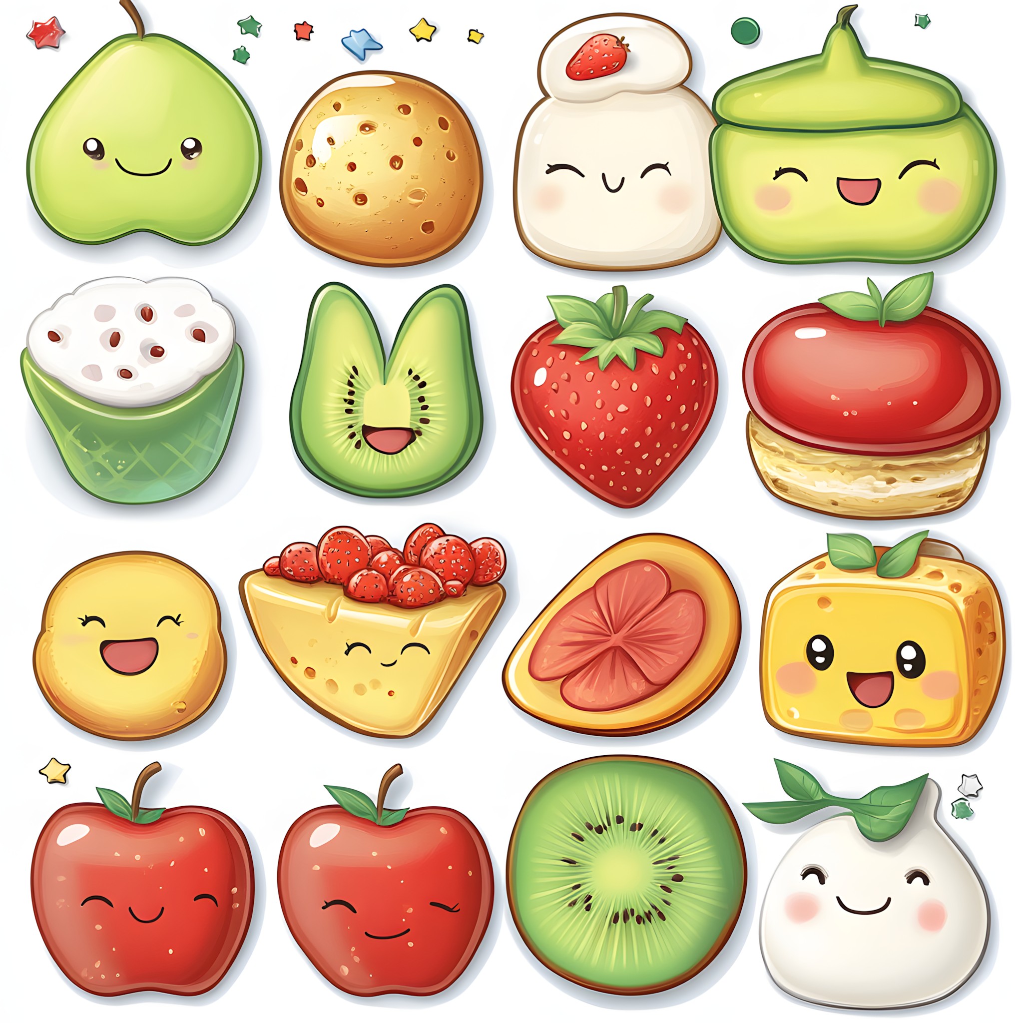 Food, Fruit, Produce, Natural foods, Clip art, Strawberry, Ingredient, Strawberries, Emoticon, Vegetable, Berry, Melon, Food group, Graphics, Watermelon, Citrullus, Superfood, Staple food, Virginia strawberry, Smiley